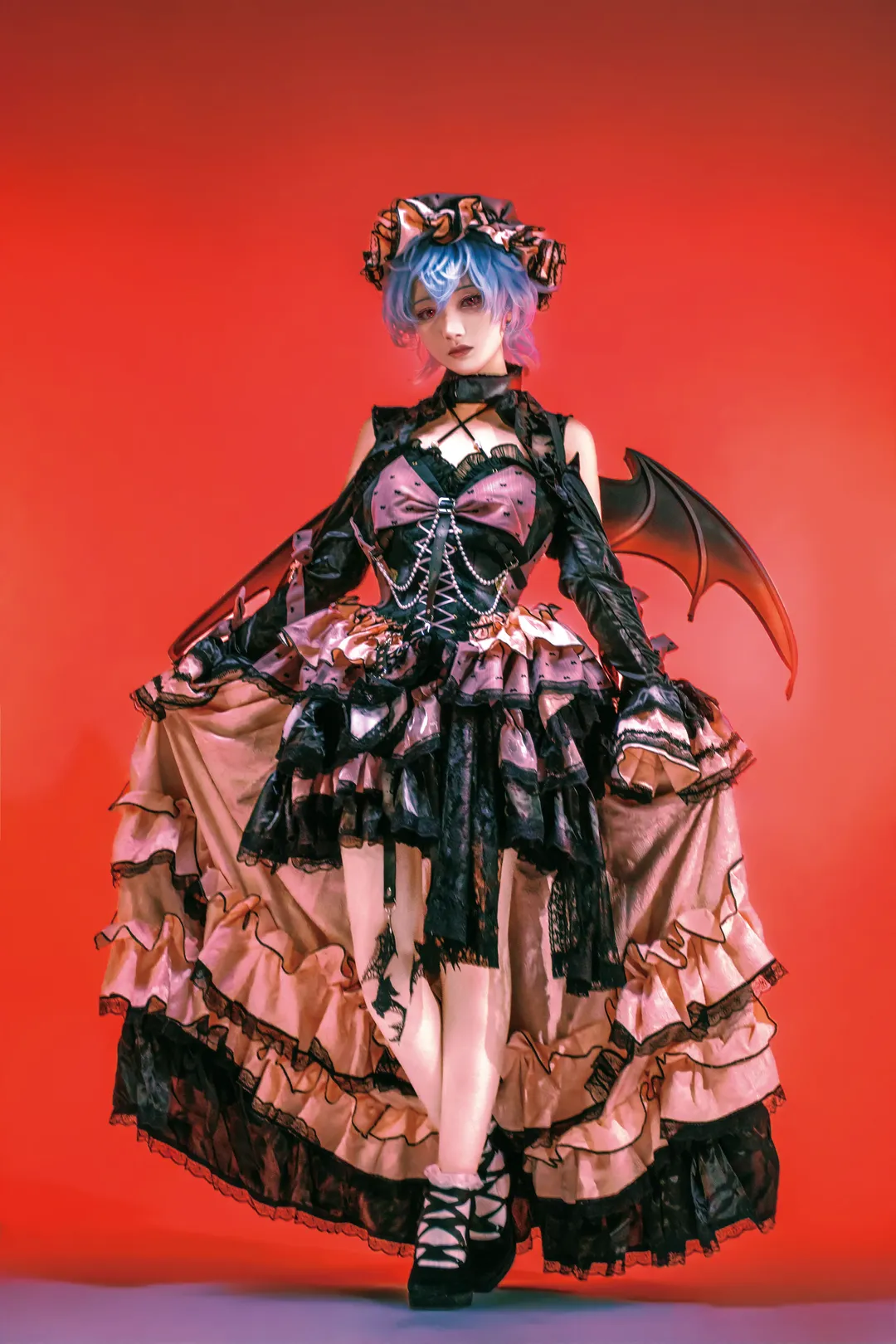 二次元撮影, 東方Project, レミリアコスプレ, ゴシック風, コスプレ撮影