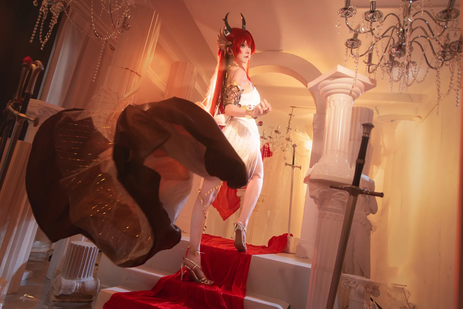 角色还原, 明日方舟, 史尔特尔cos, cosplay摄影, 移星桂冠 - 第10张