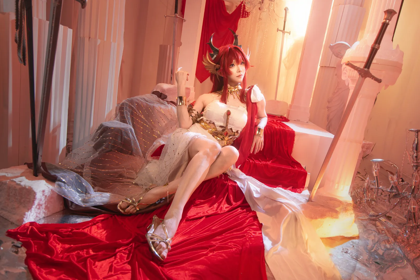 角色还原, 明日方舟, 史尔特尔cos, cosplay摄影, 移星桂冠 - 第3张