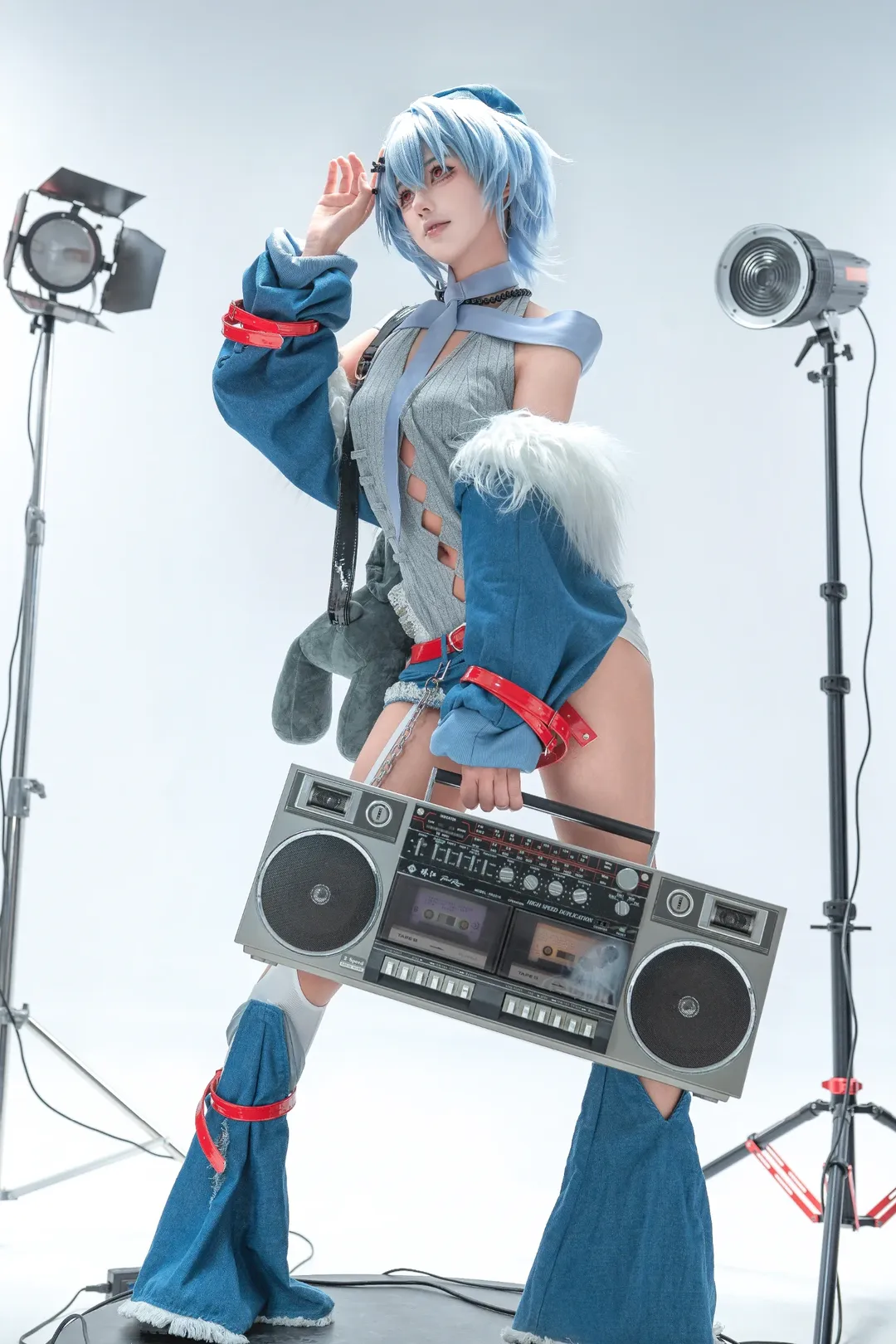 二次元撮影, 綾波レイコスプレ, 新世紀エヴァンゲリオン, ロックバンド, レトロラジオ