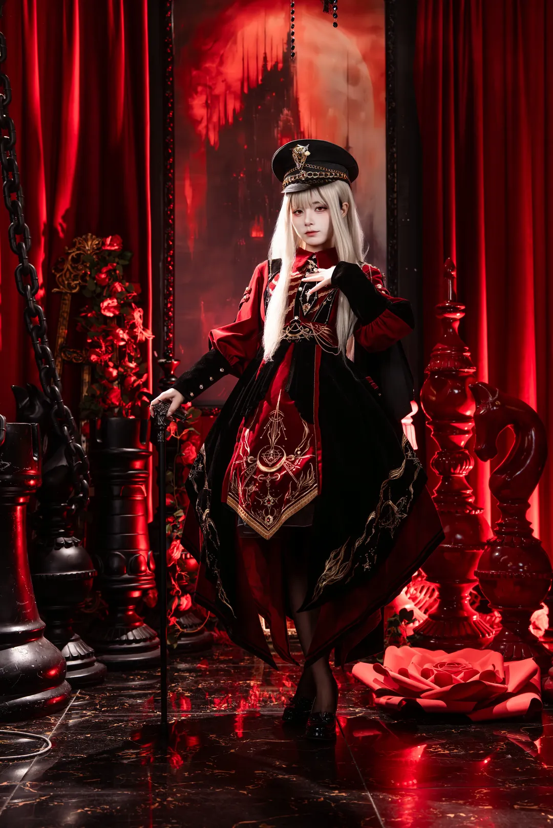 Cosplay, 華麗穿搭, 軍裝Lolita, 哥特風穿搭, 紅色系Lolita - 第2張