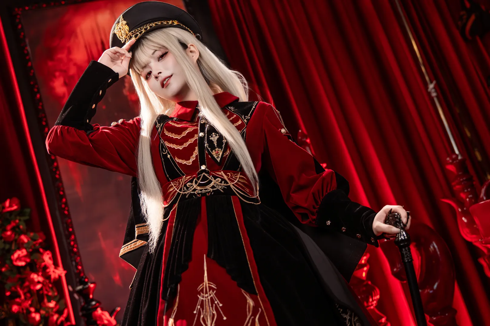 Cosplay, 華麗穿搭, 軍裝Lolita, 哥特風穿搭, 紅色系Lolita - 第4張