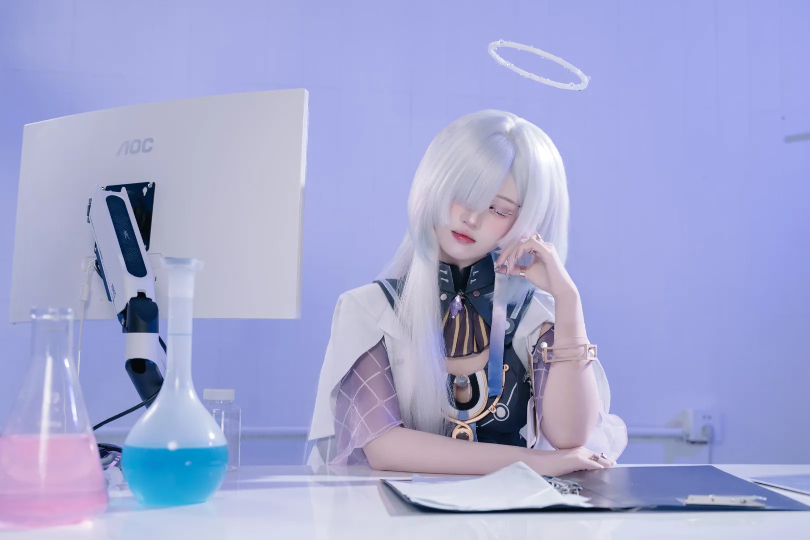 鸣潮, 二次元, 科技感, 莫宁cos, 实验室 - 第6张