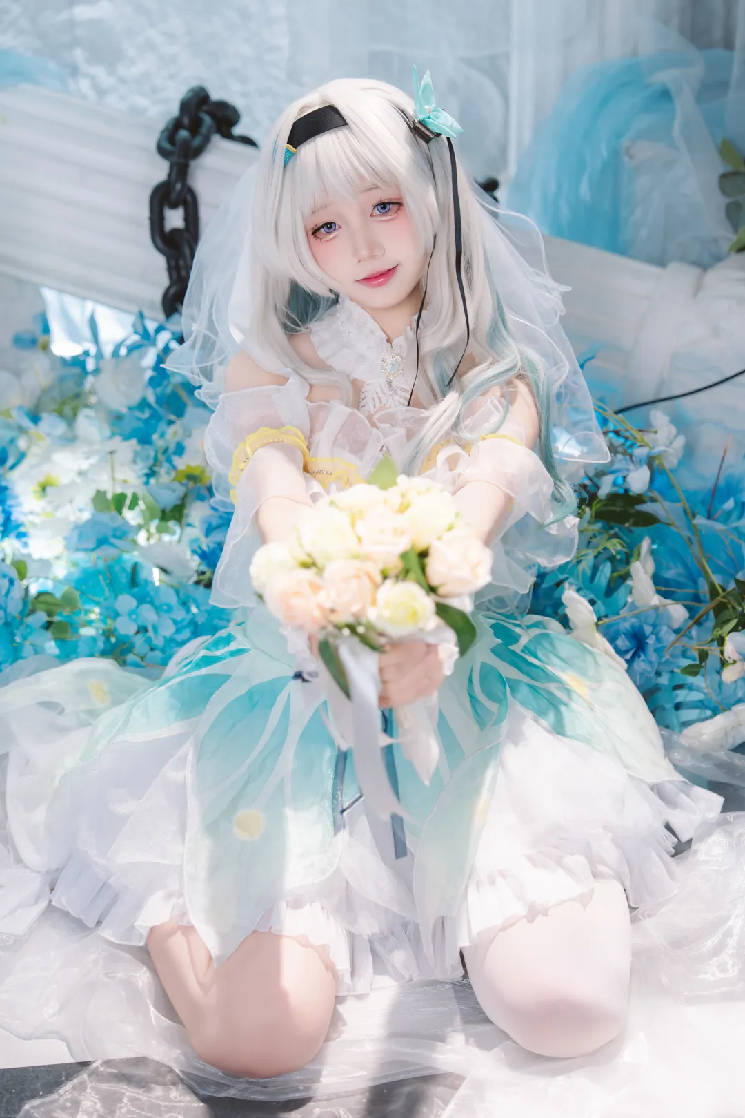 二次元撮影, 崩壊：スターレイル, コスプレ写真, ホタル コスプレ, 花嫁 - 4枚目