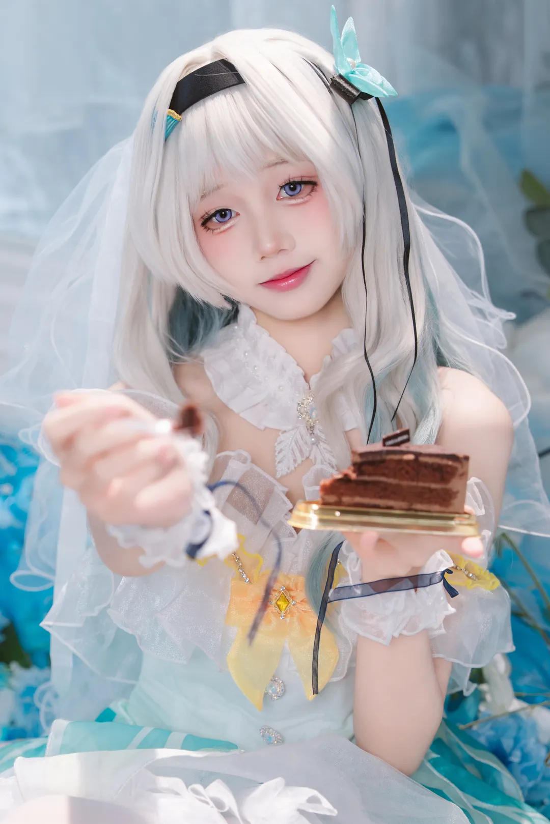 二次元撮影, 崩壊：スターレイル, コスプレ写真, ホタル コスプレ, 花嫁 - 5枚目