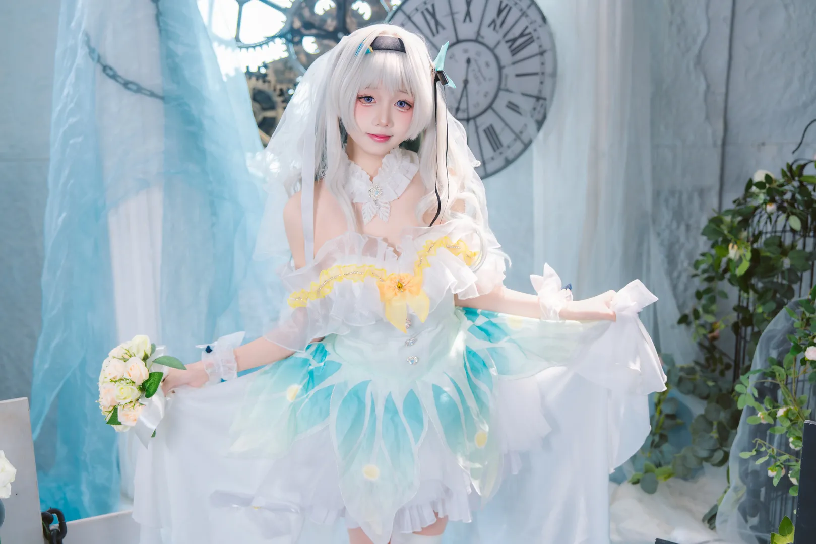 二次元攝影, 崩壞星穹鐵道, 流螢cos, 花嫁cos, cosplay正片 - 第2張