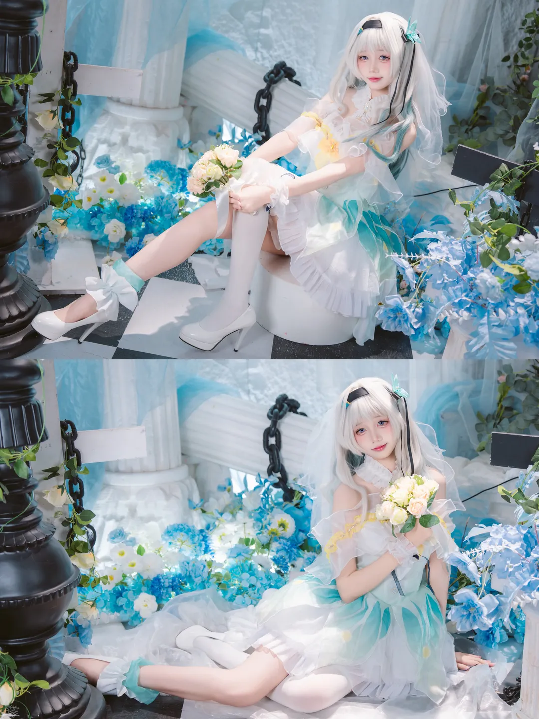 二次元攝影, 崩壞星穹鐵道, 流螢cos, 花嫁cos, cosplay正片 - 第3張