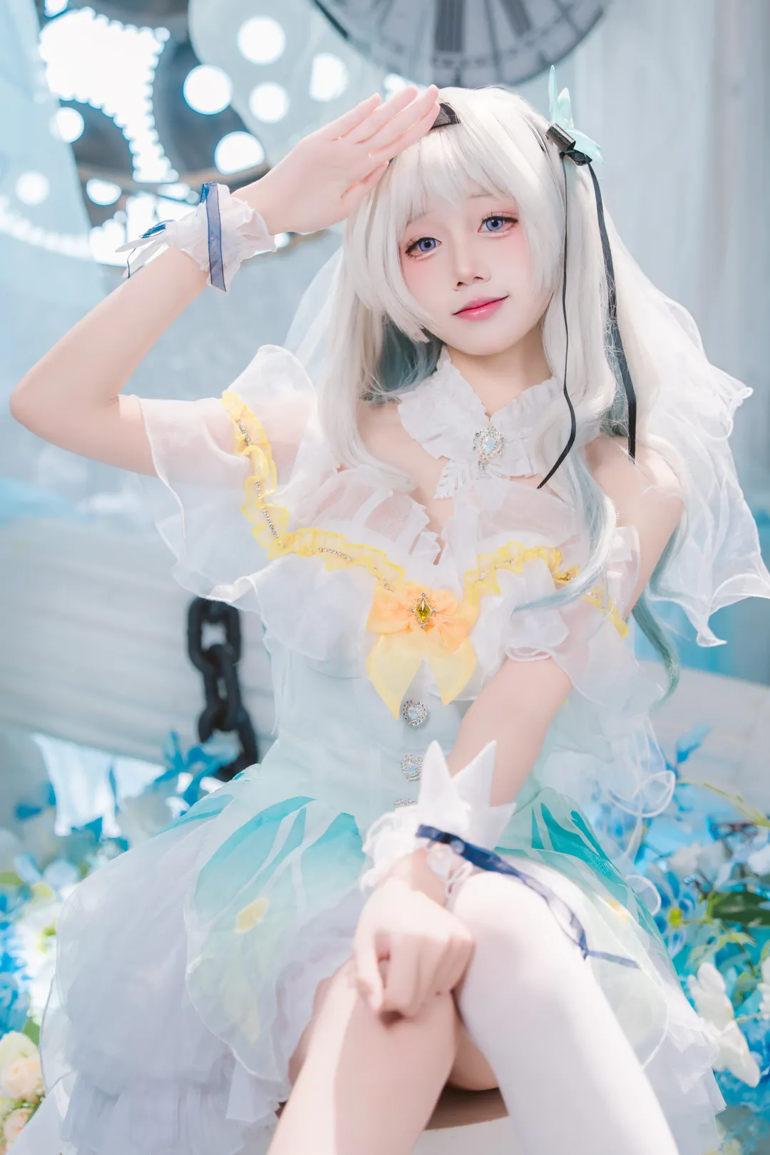 二次元攝影, 崩壞星穹鐵道, 流螢cos, 花嫁cos, cosplay正片 - 第4張