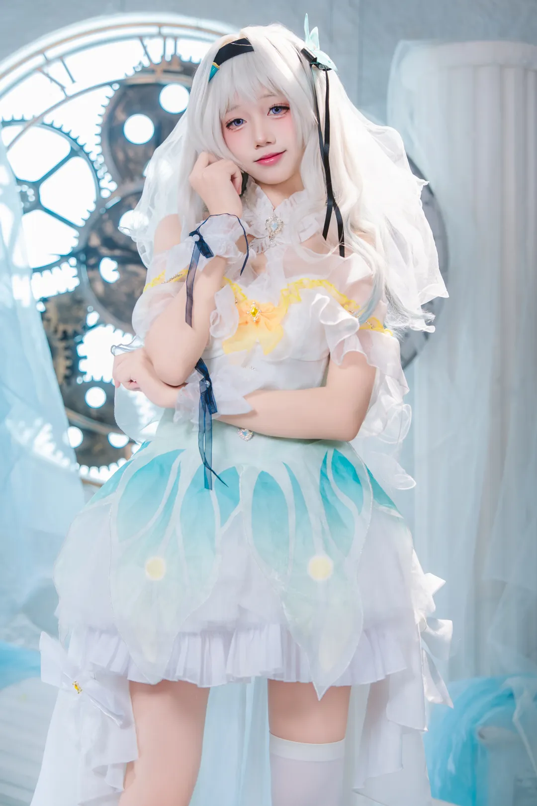 二次元攝影, 崩壞星穹鐵道, 流螢cos, 花嫁cos, cosplay正片 - 第5張