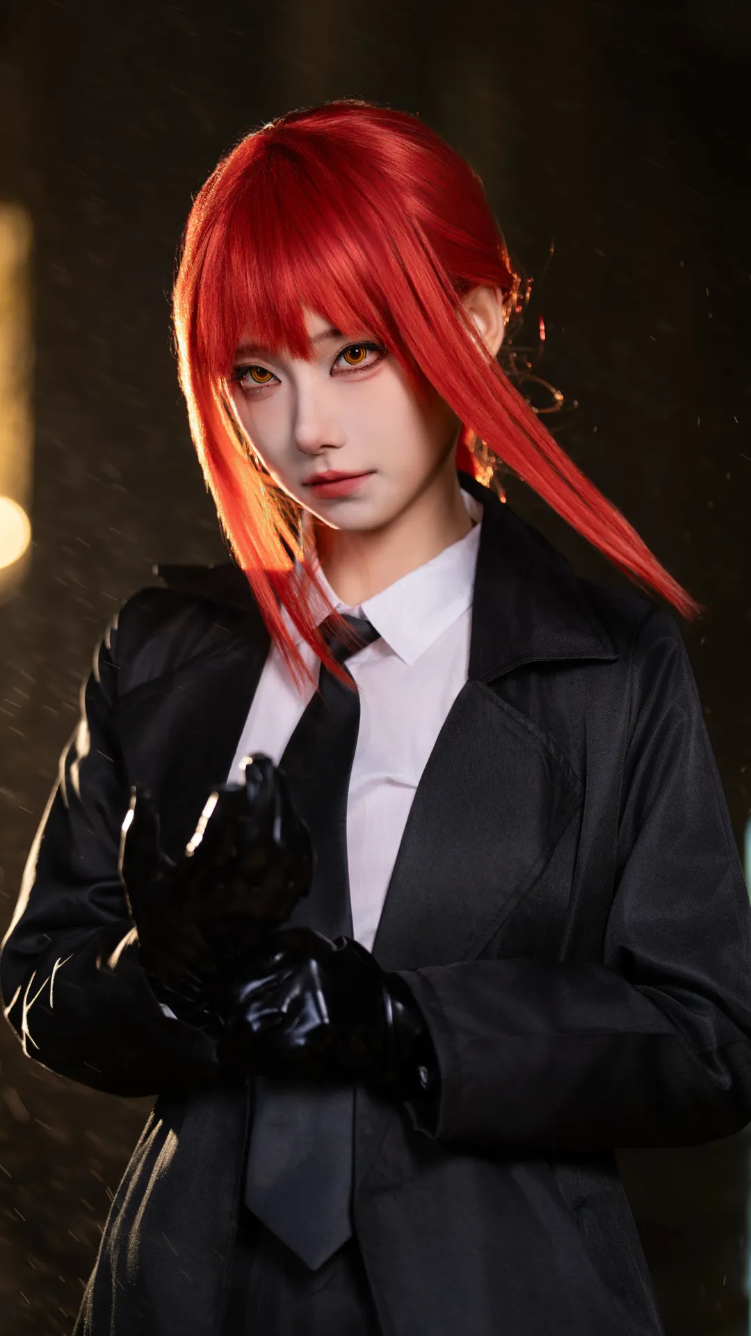 二次元摄影, 电锯人, cosplay正片, 玛奇玛cos, 雨中摄影