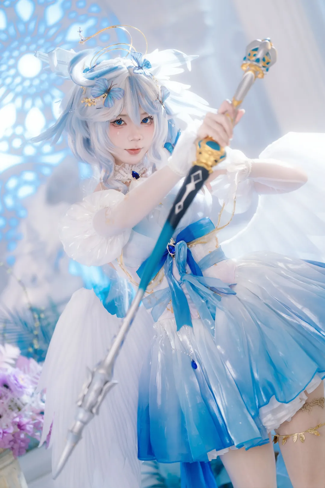原神, 二次元摄影, 芙卡洛斯cos, 水神, 圣音 - 第5张