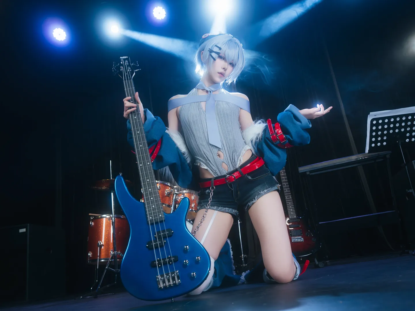 コスプレ, 二次元撮影, 綾波レイコスプレ, 新世紀エヴァンゲリオン, ロックバンド - 4枚目
