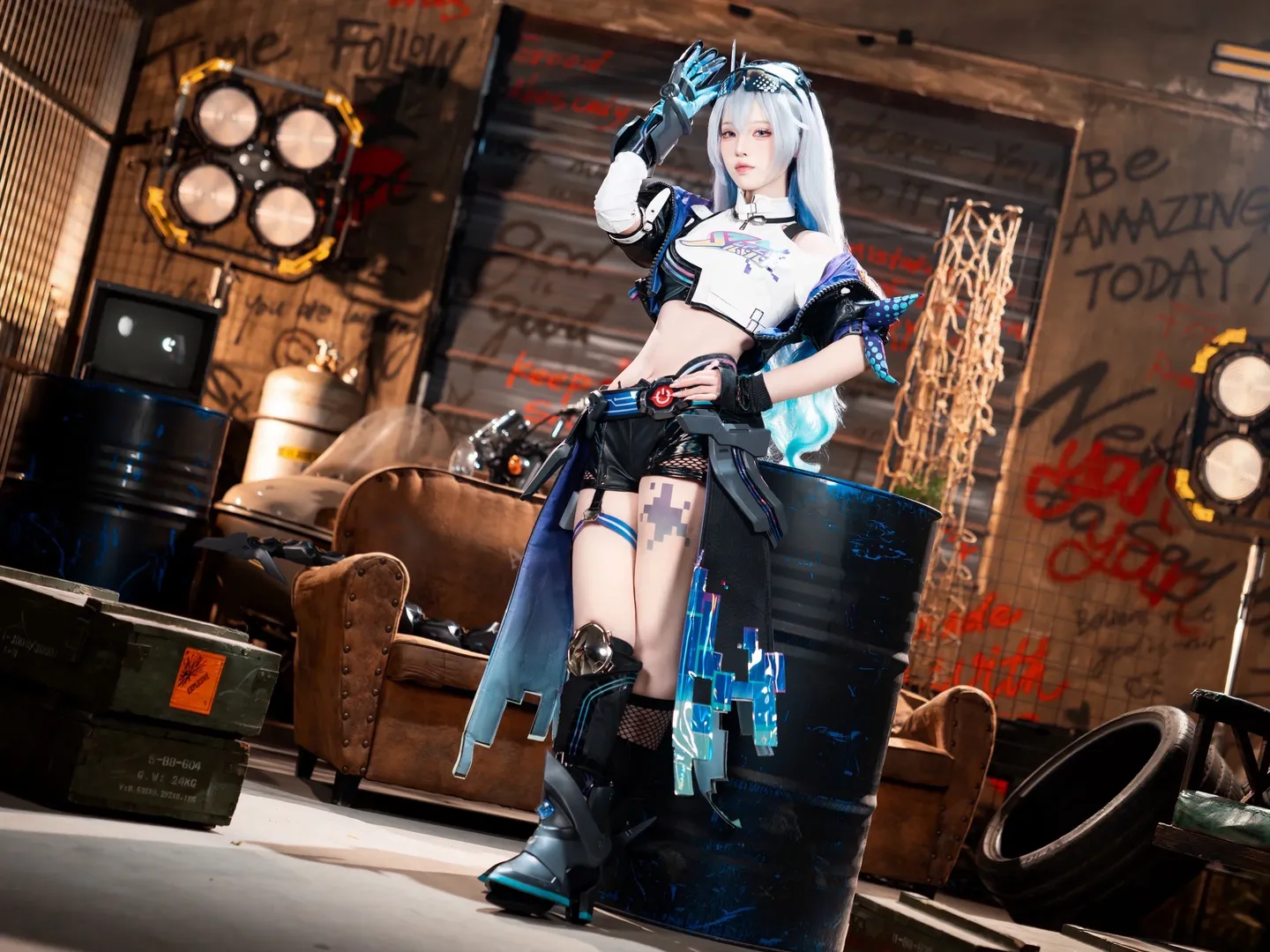 二次元摄影, 崩坏星穹铁道, 银狼cos, cosplay正片, 机能风穿搭 - 第5张