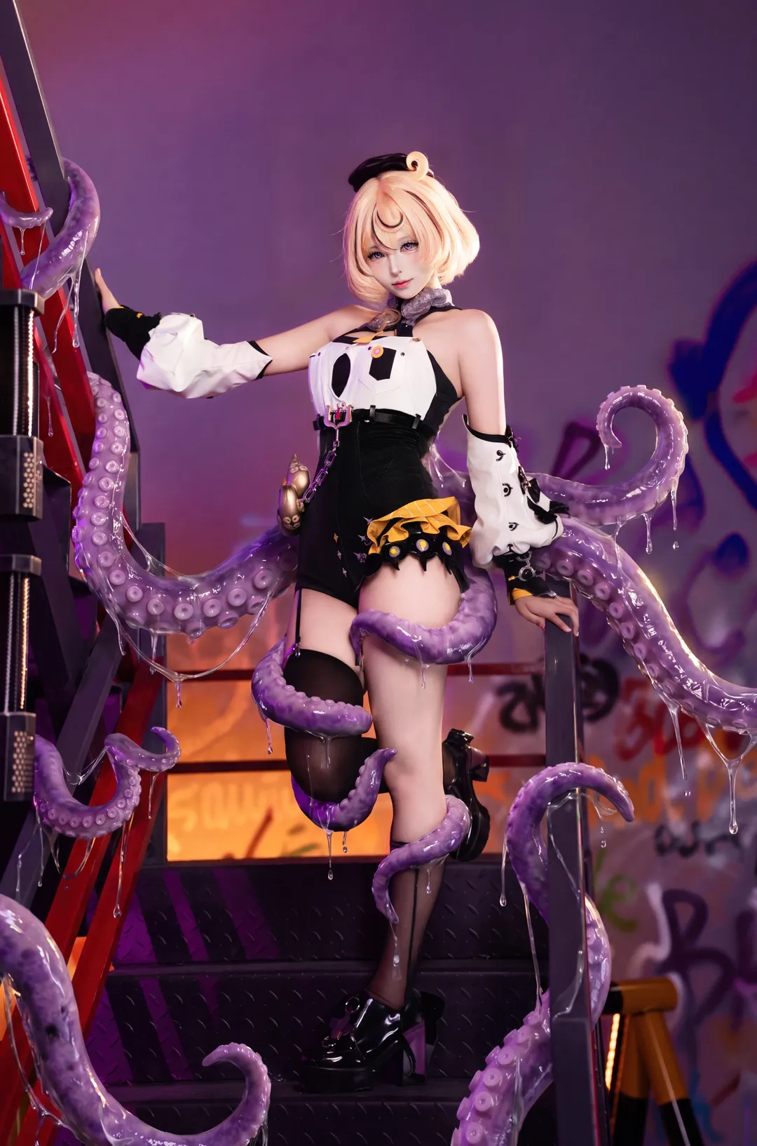 ゼンレスゾーンゼロ, 二次元撮影, イドリー・マーフィー コスプレ, クトゥルフ, タコの触手 - 3枚目