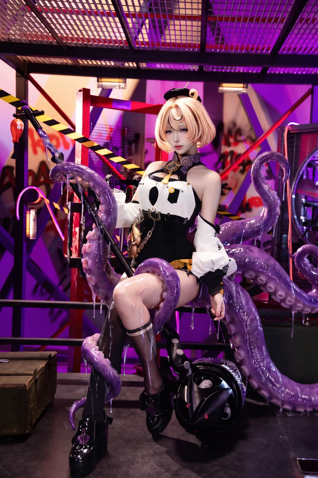 ゼンレスゾーンゼロ, 二次元撮影, イドリー・マーフィー コスプレ, クトゥルフ, タコの触手 - 4枚目
