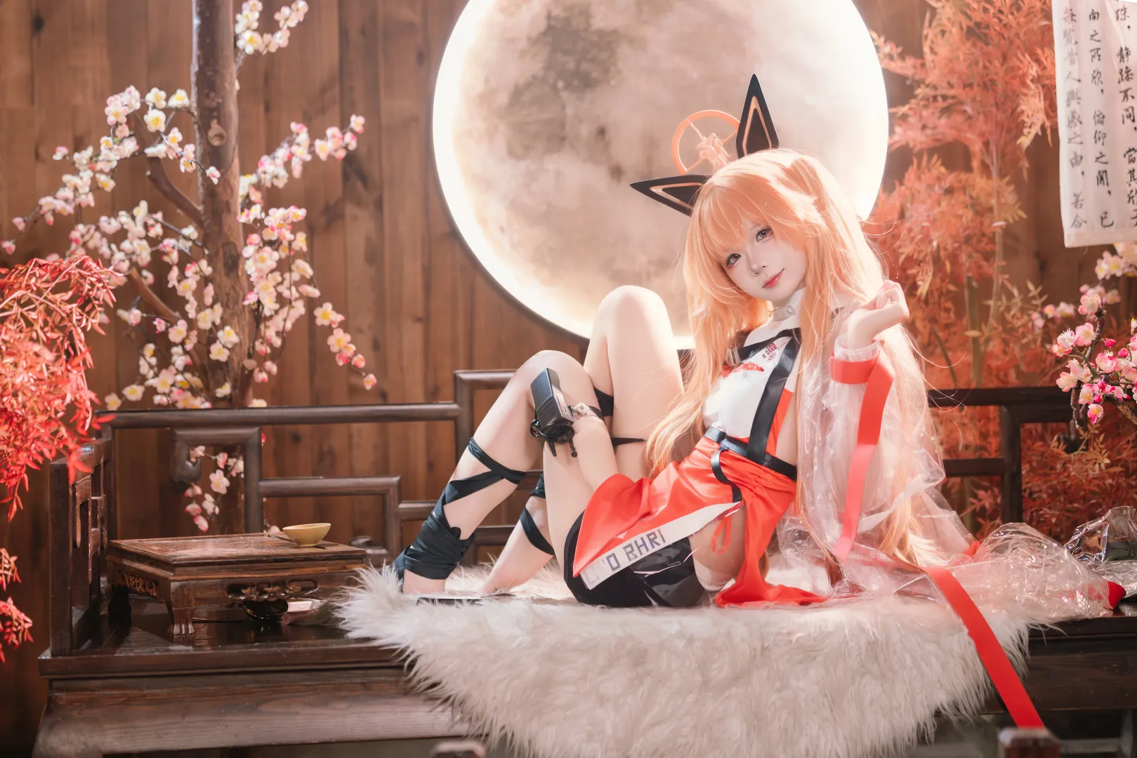 Cosplay, 二次元摄影, 中式风格, 婴宁cos, 胜利女神nikke - 第3张