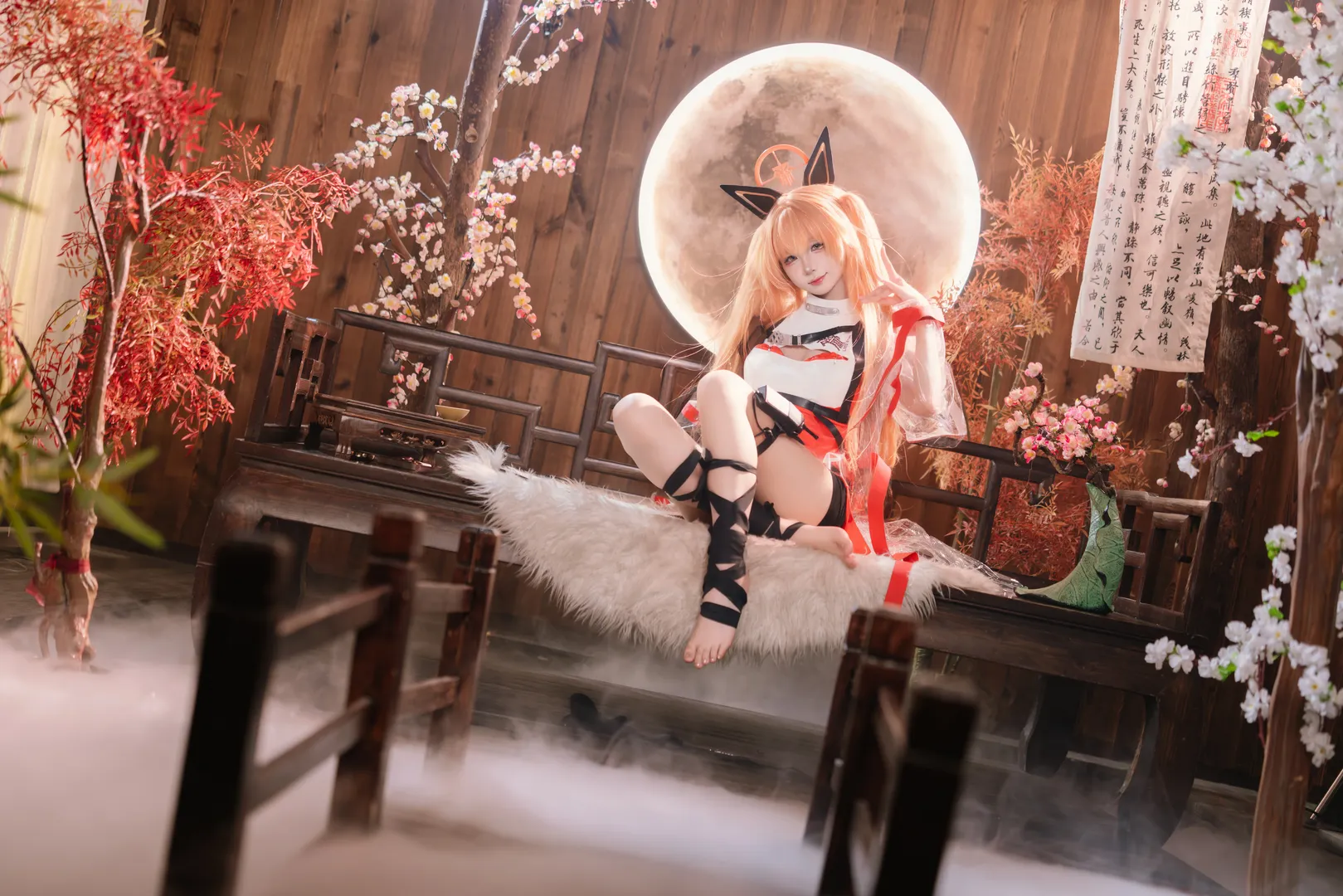 Cosplay, 二次元摄影, 中式风格, 婴宁cos, 胜利女神nikke - 第4张