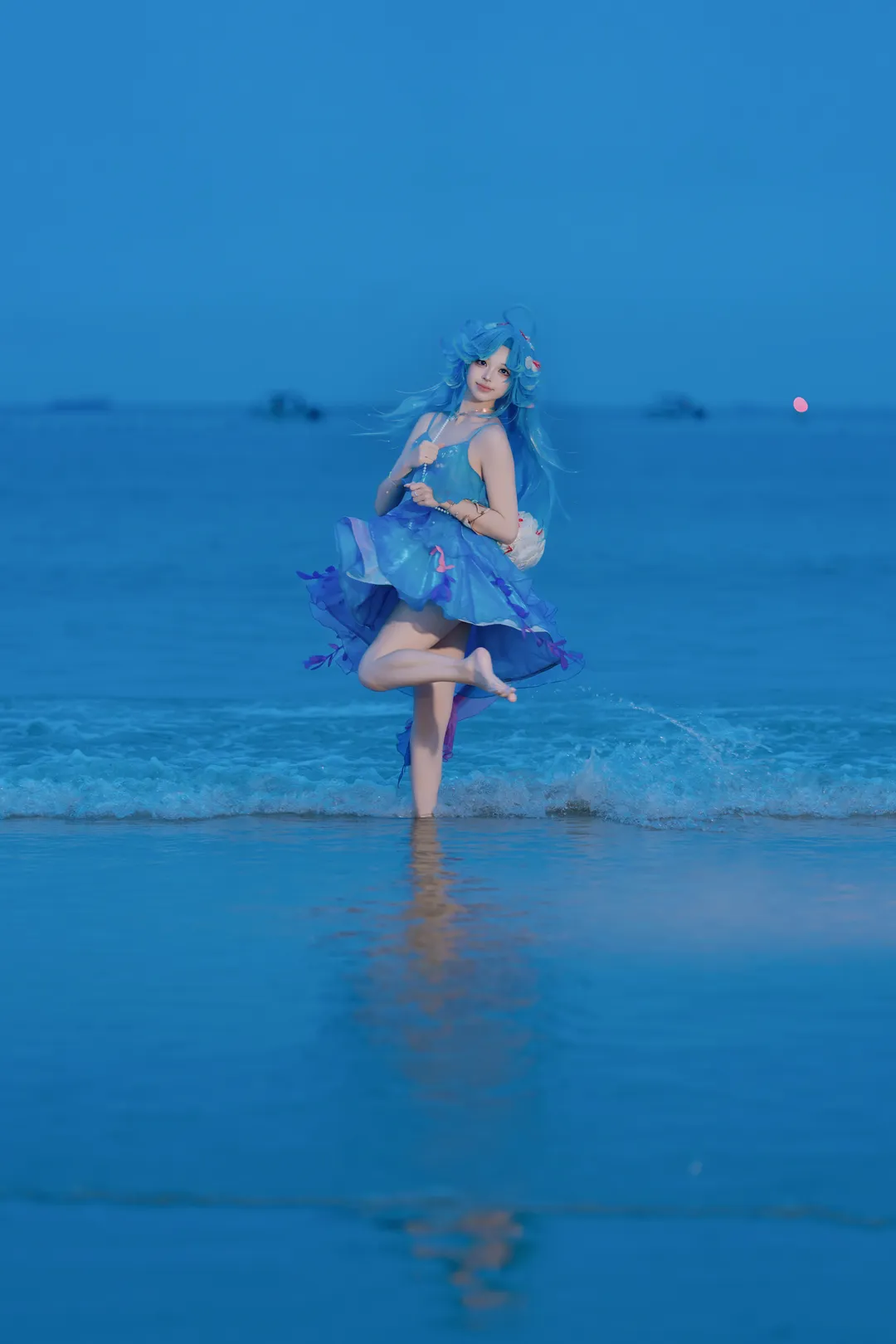 二次元, 王者荣耀, 朵莉亚cos, 海边写真, 海洋 - 第4张