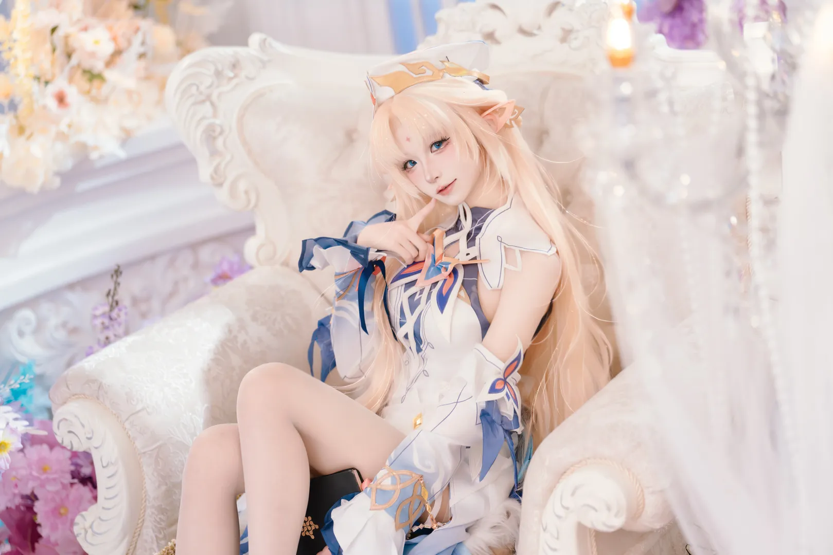 原神, 尼可cos, cosplay正片, 原神空月之歌, 梦幻摄影 - 第1张