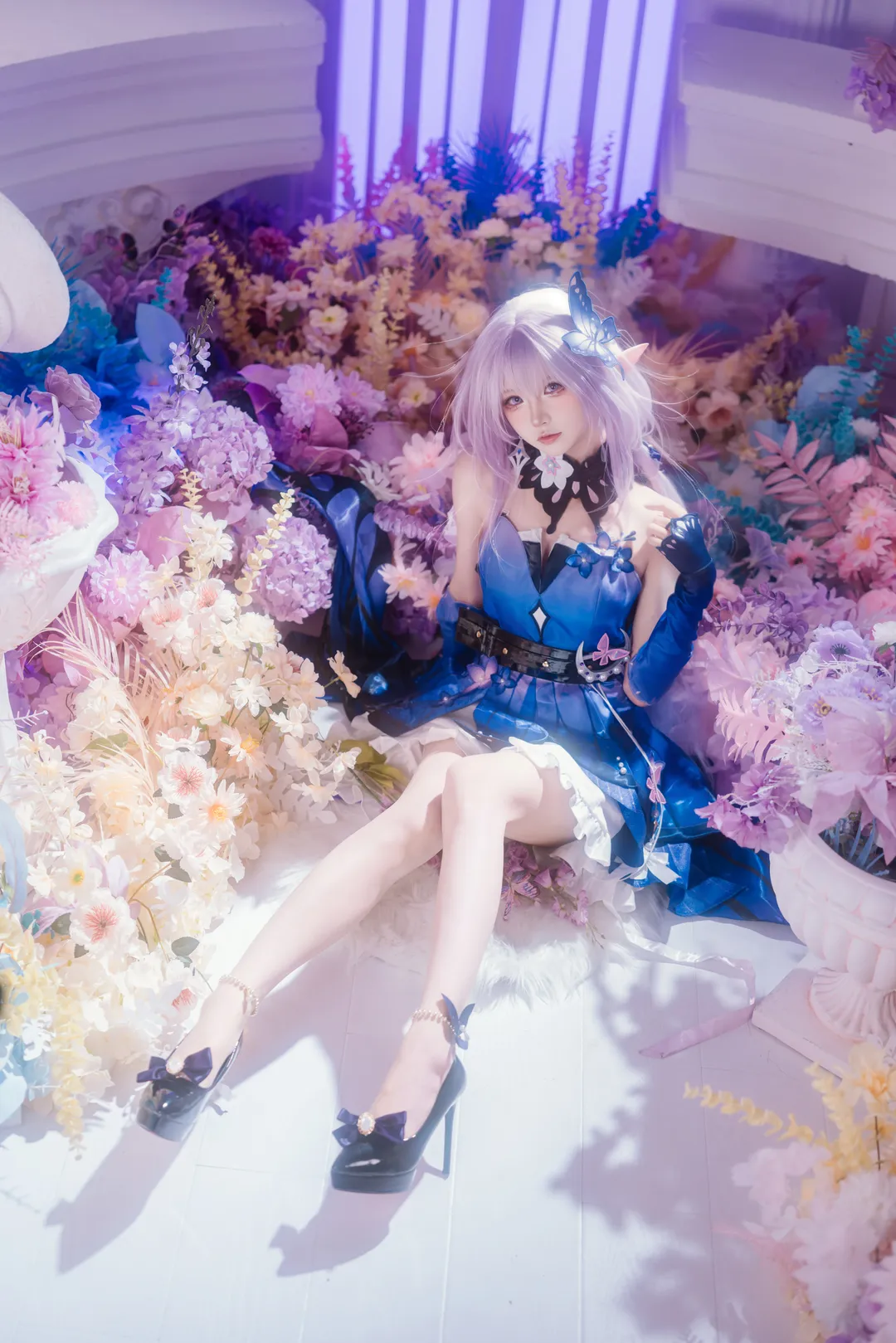 二次元摄影, 崩坏星穹铁道, 遐蝶cos, cosplay正片, 紫蝶梦境 - 第2张