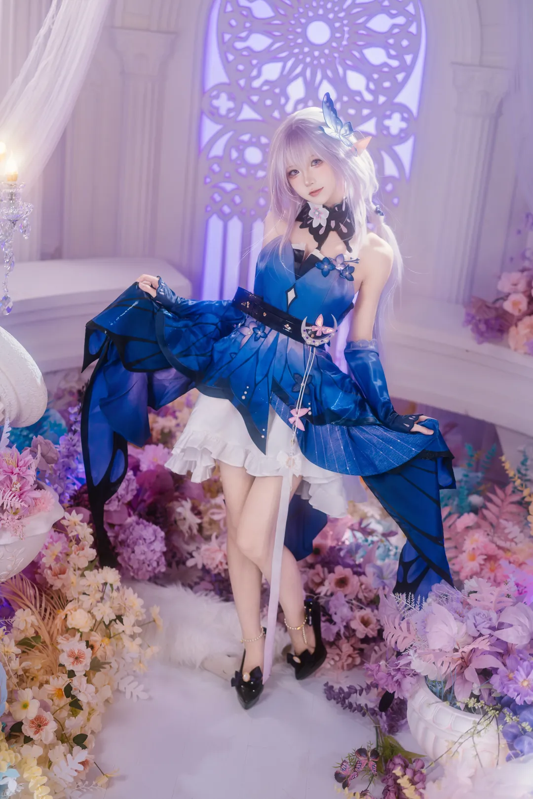 二次元摄影, 崩坏星穹铁道, 遐蝶cos, cosplay正片, 紫蝶梦境 - 第3张