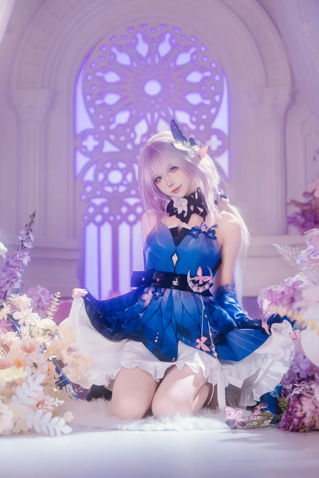 二次元摄影, 崩坏星穹铁道, 遐蝶cos, cosplay正片, 紫蝶梦境 - 第4张
