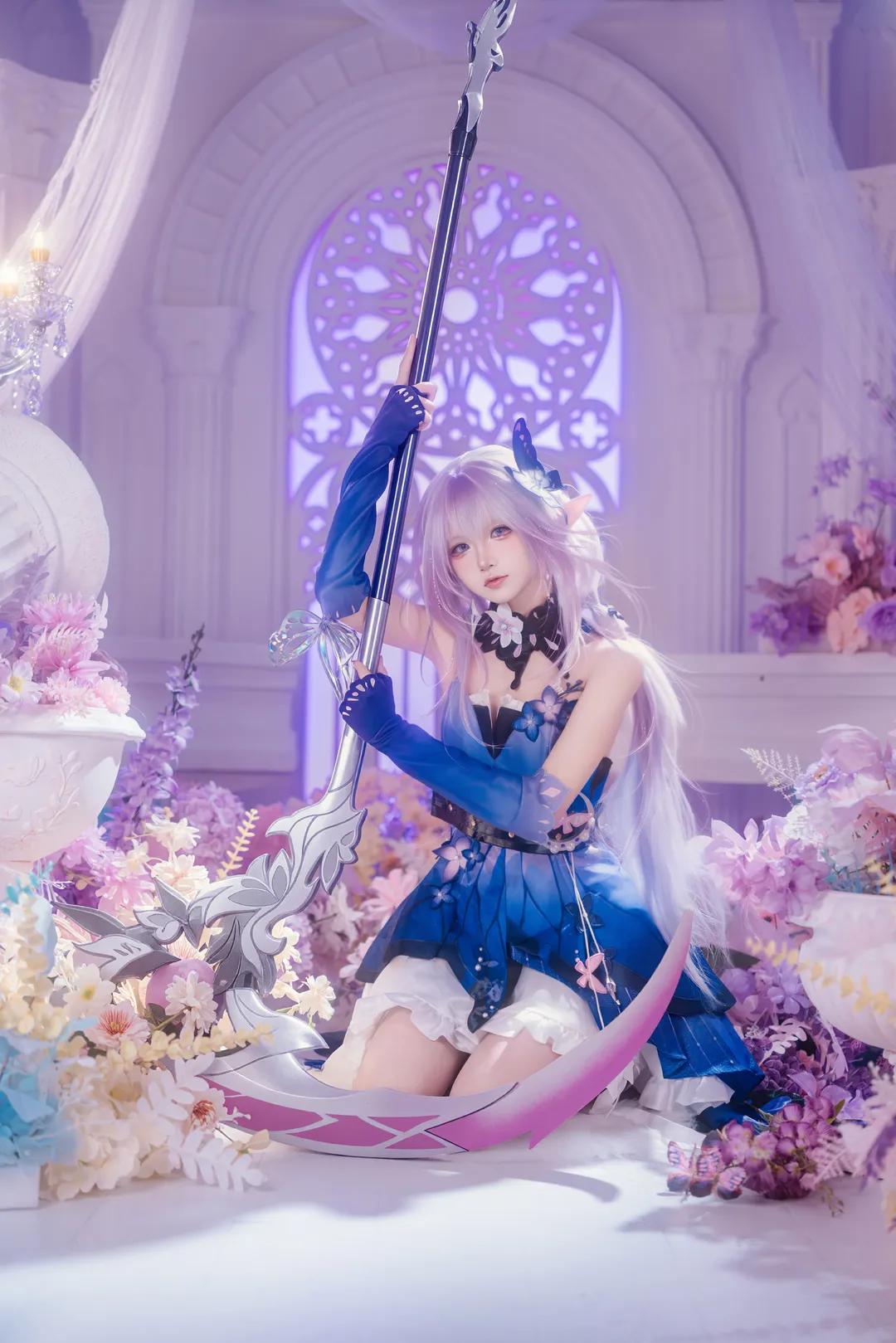二次元摄影, 崩坏星穹铁道, 遐蝶cos, cosplay正片, 紫蝶梦境