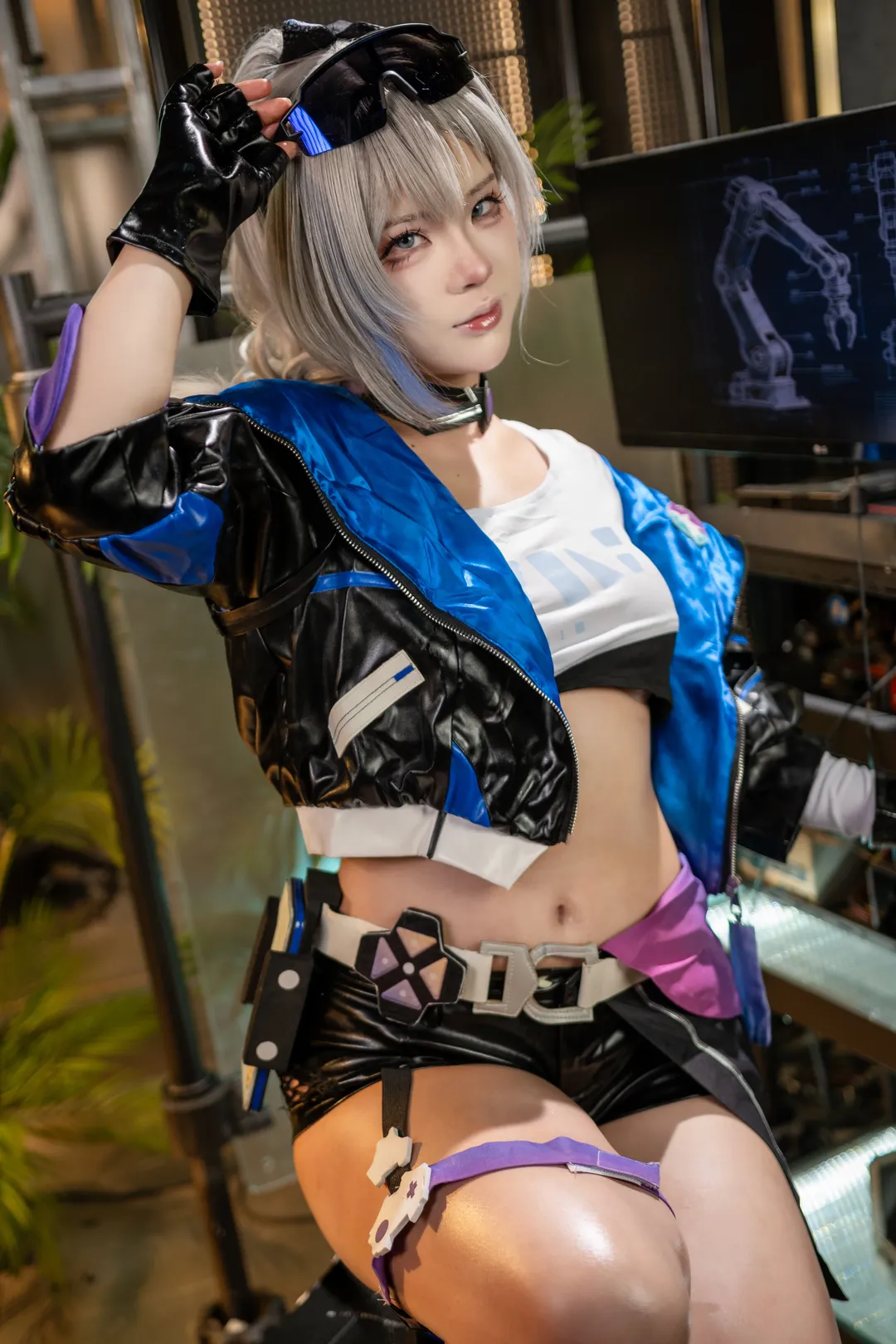 コスプレ, 崩壊：スターレイル, 銀狼 コスプレ, サイバーパンク風, テックウェアコーデ - 3枚目