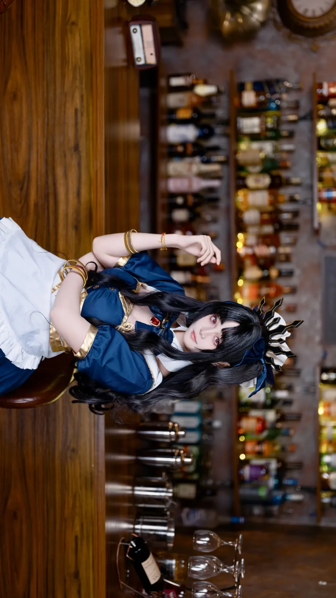 コスプレ, 雰囲気のある写真, 視覚美学, 和風装束, ワインセラーのシーン