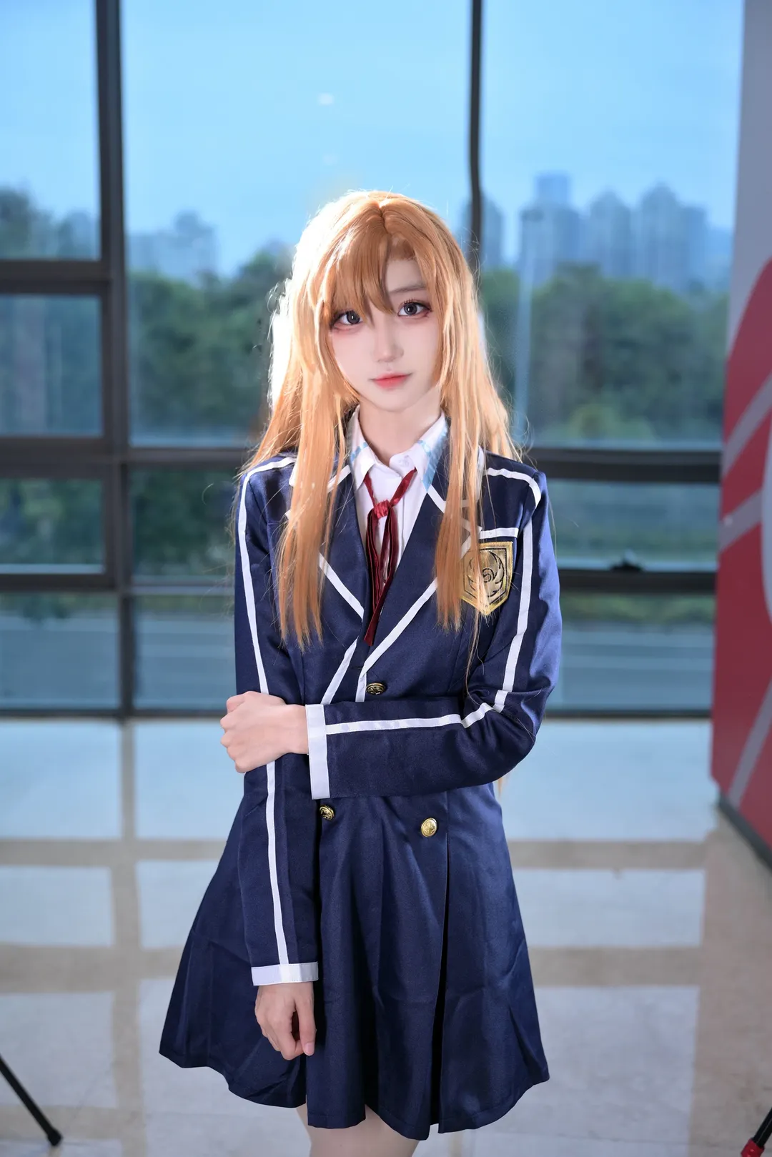 亚丝娜cos, 刀剑神域, cosplay日常, 校服cos, 结城明日奈