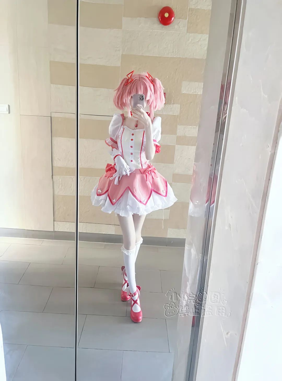 鹿目まどか コスプレ, 魔法少女まどか☆マギカ, 試着記録, コスプレ日常, スマホ写真 - 2枚目