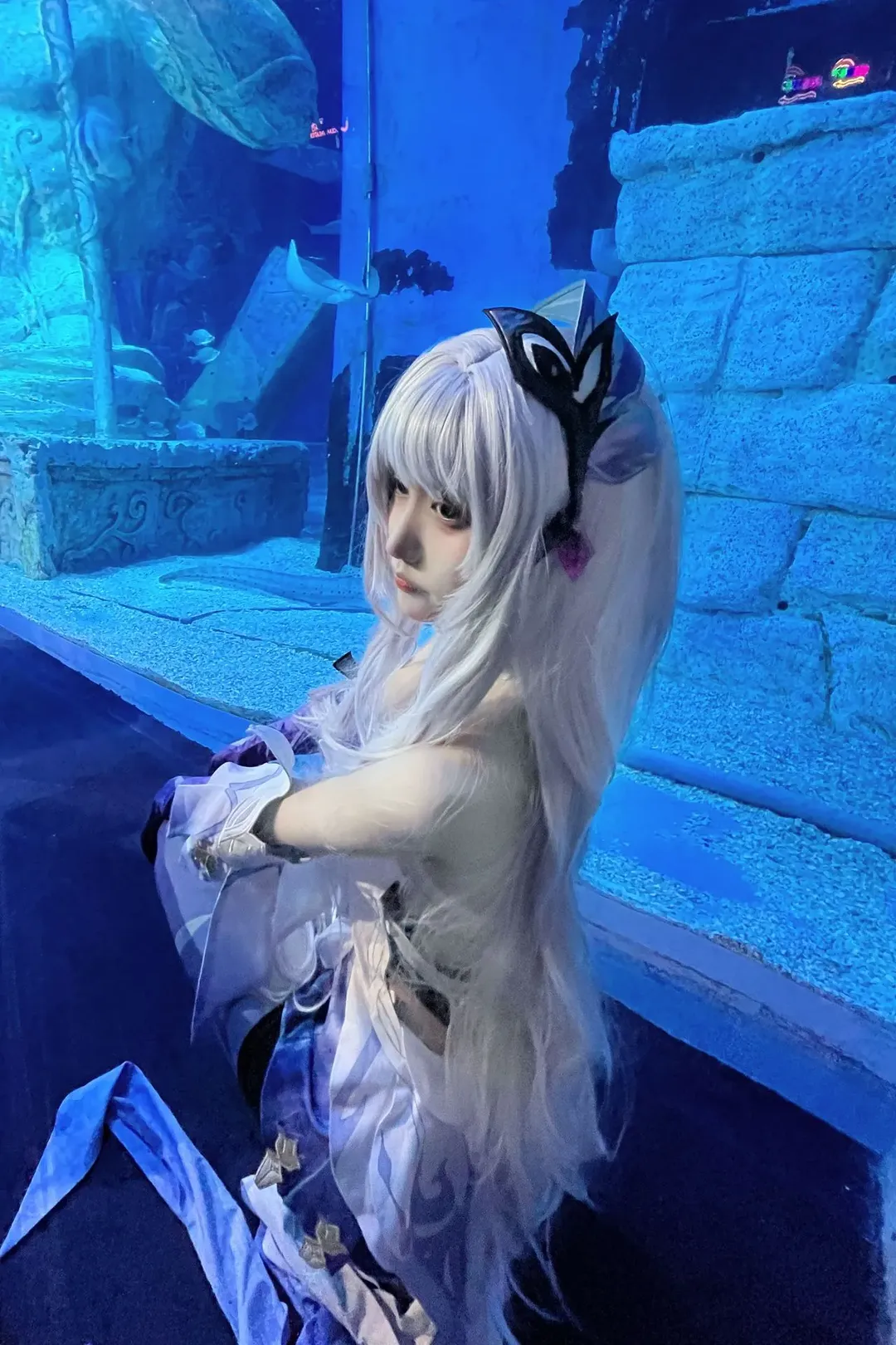 原神, スカーク コスプレ, 正佳極地海洋世界, アニメイベントチェックイン, 水中撮影 - 2枚目