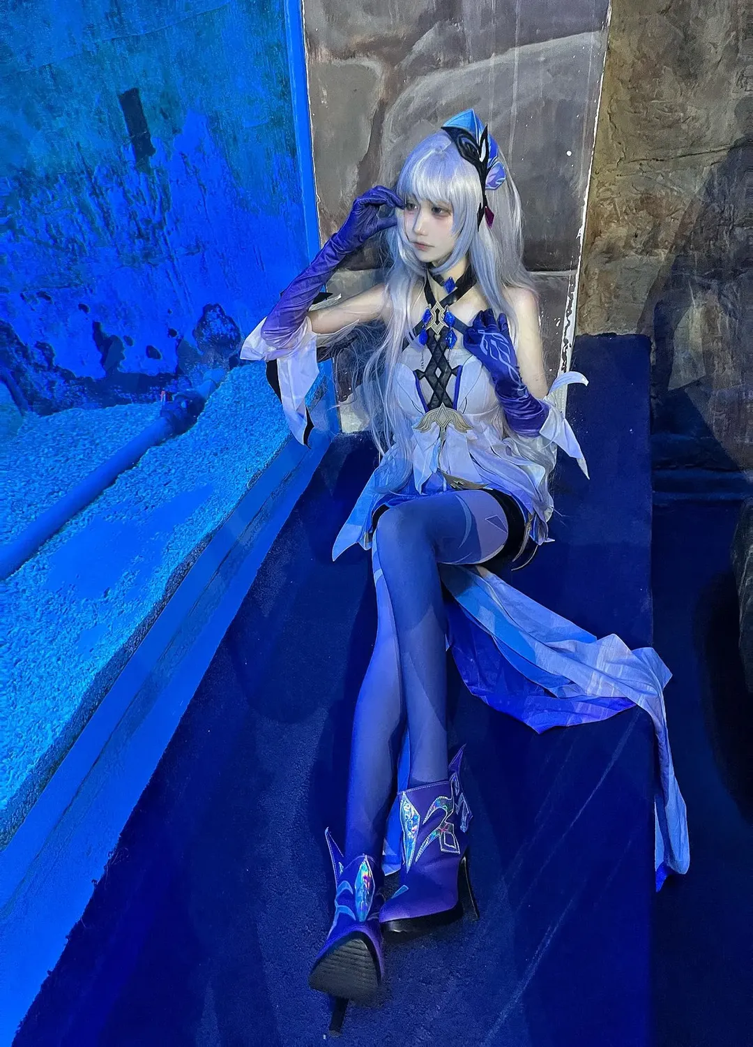 原神, スカーク コスプレ, 正佳極地海洋世界, アニメイベントチェックイン, 水中撮影 - 5枚目