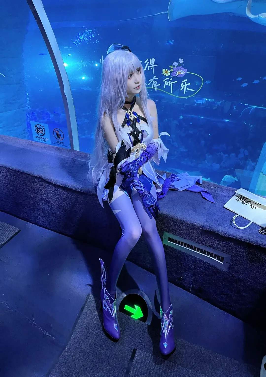 原神, スカーク コスプレ, 正佳極地海洋世界, アニメイベントチェックイン, 水中撮影 - 7枚目