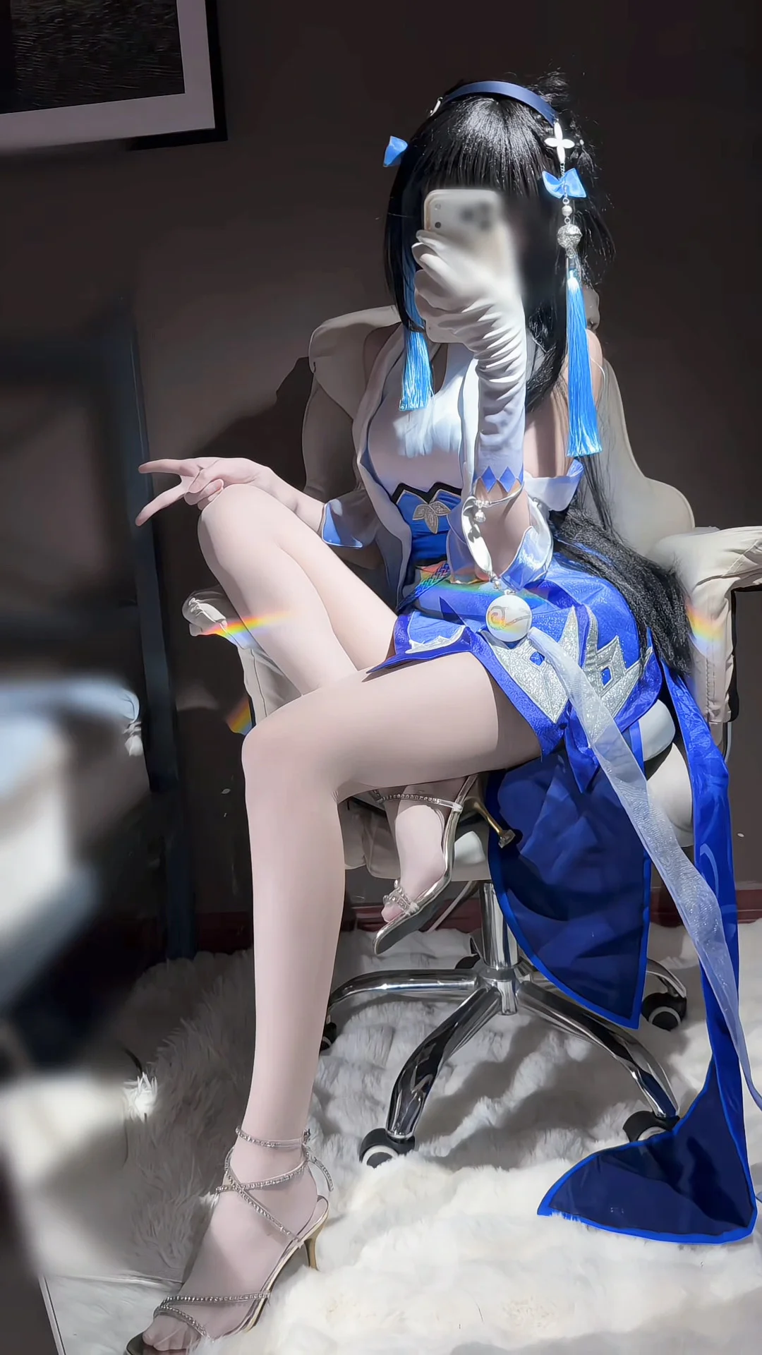 王者荣耀, 西施cos, cosplay丝袜, 哑光丝袜, cos试衣 - 第2张