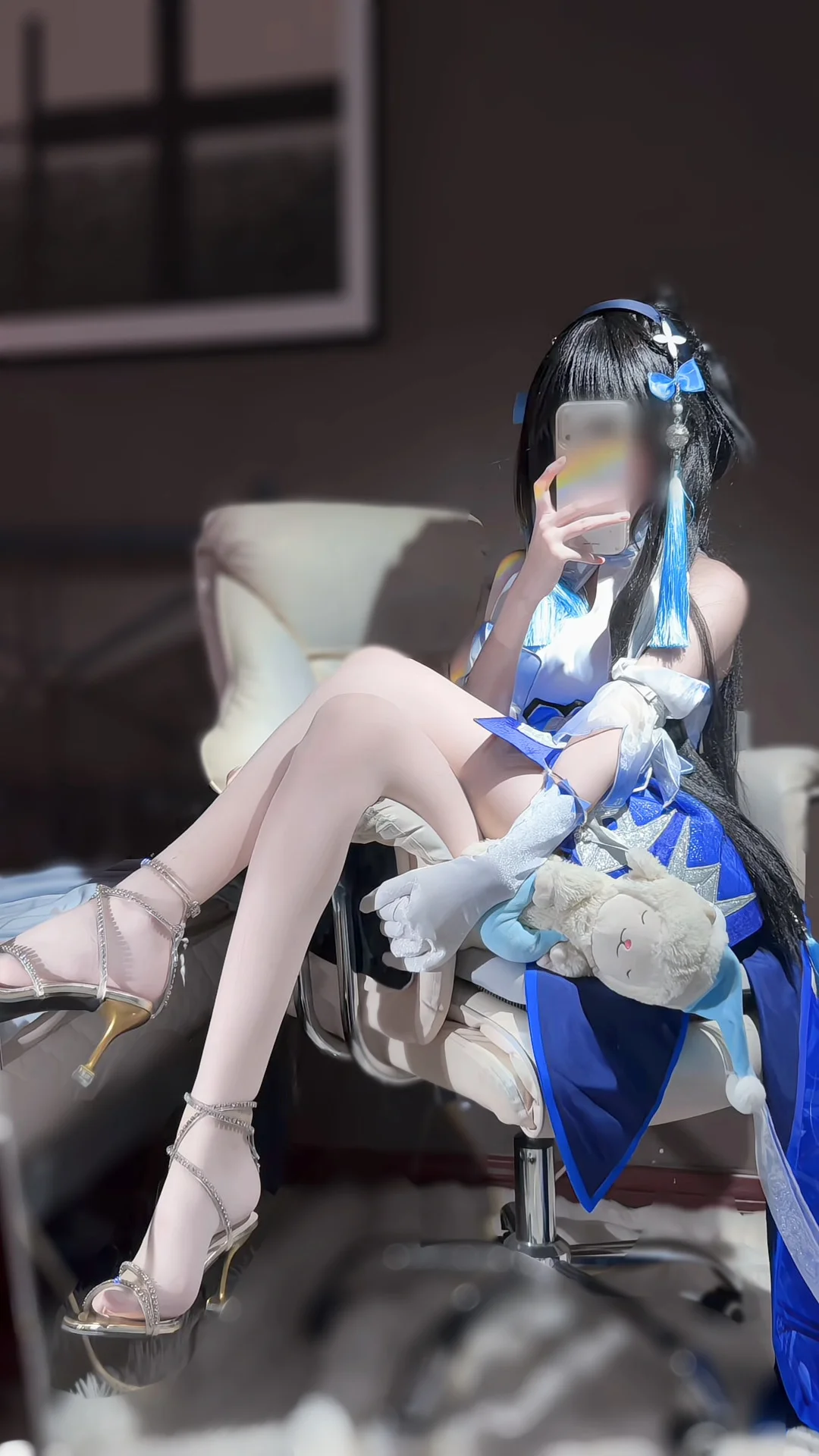 王者荣耀, 西施cos, cosplay丝袜, 哑光丝袜, cos试衣 - 第3张