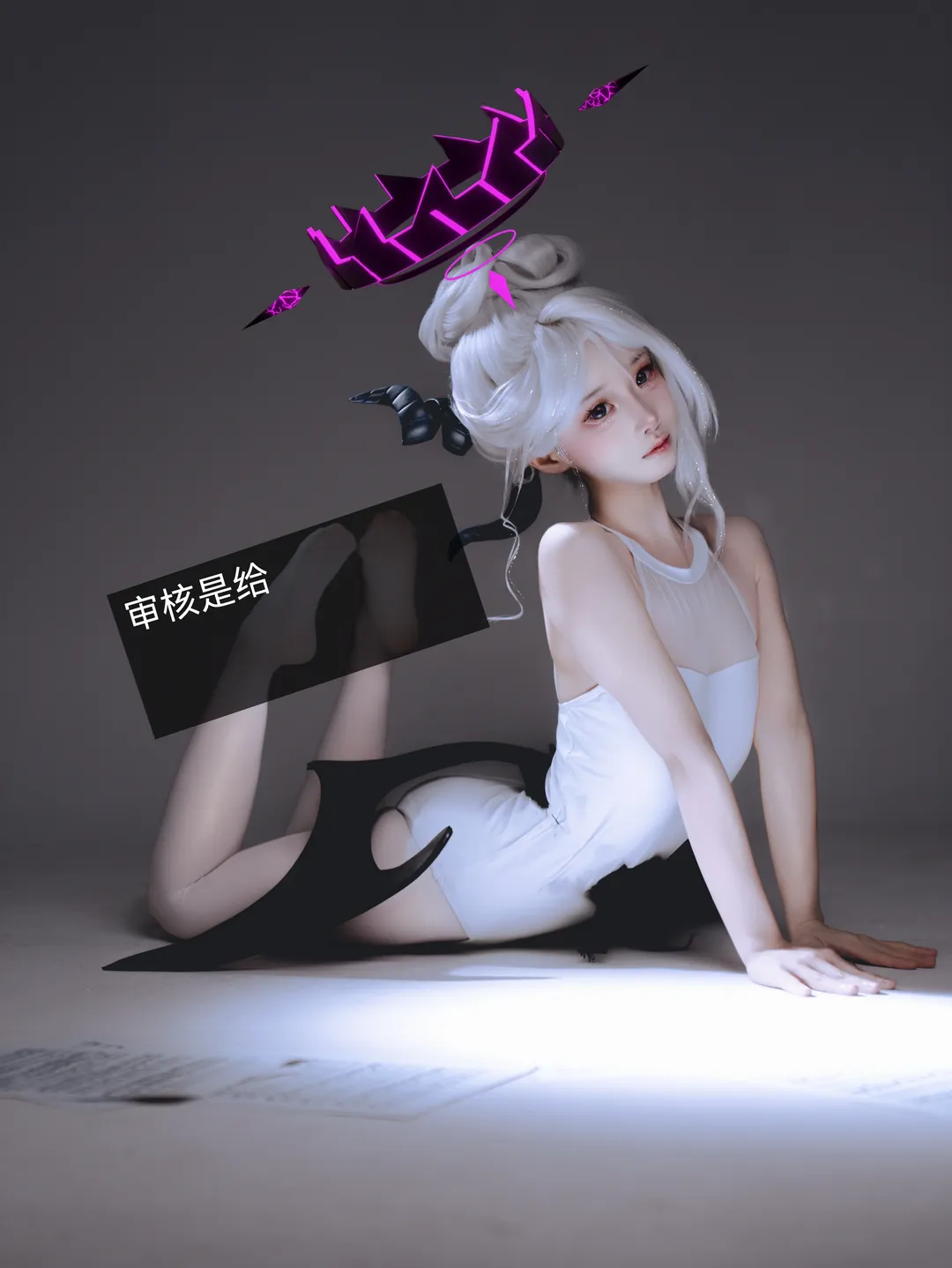 摄影棚, 蔚蓝档案, 空崎日奈cos, 芭蕾, 光效 - 第2张