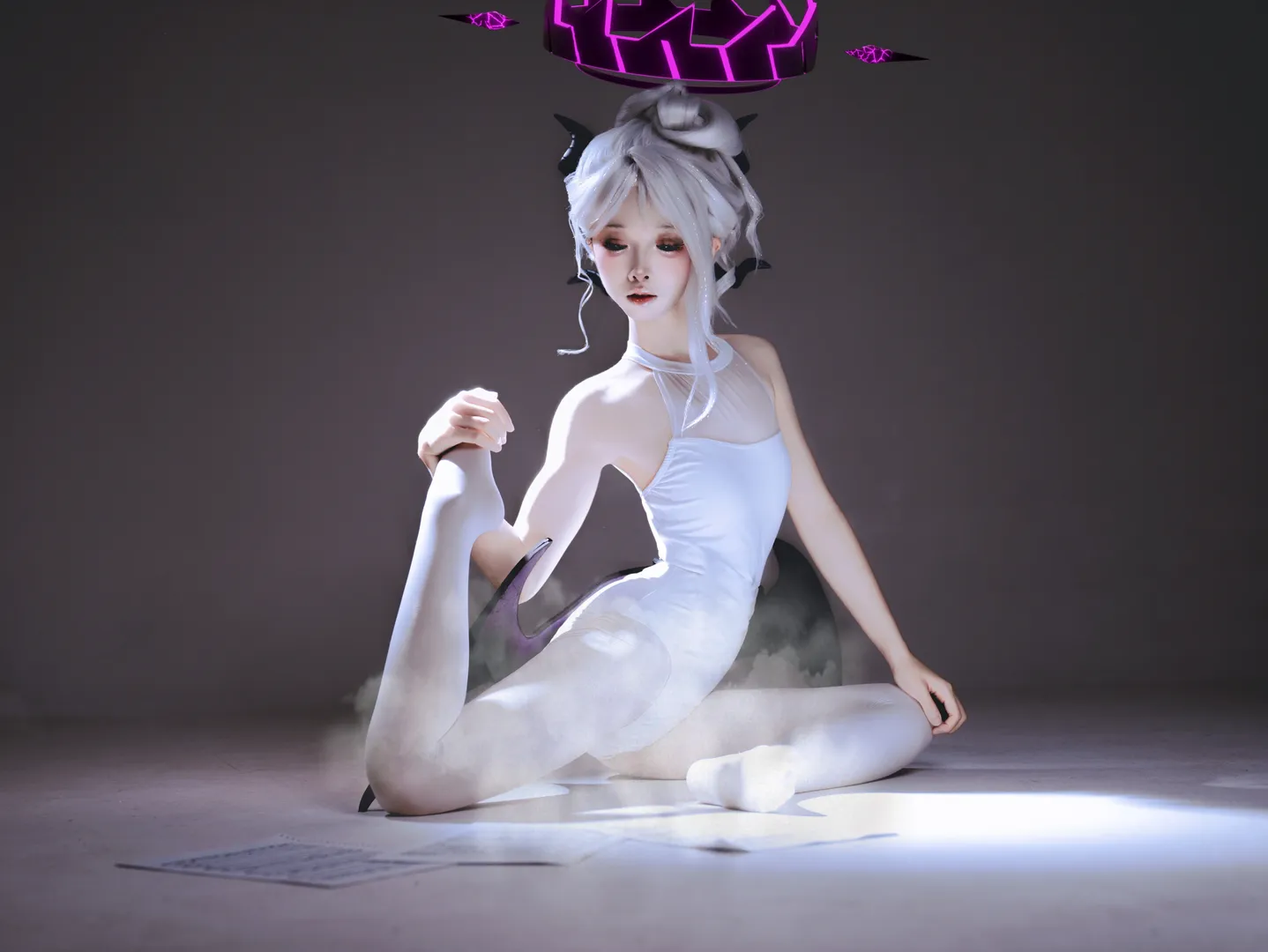 摄影棚, 蔚蓝档案, 空崎日奈cos, 芭蕾, 光效