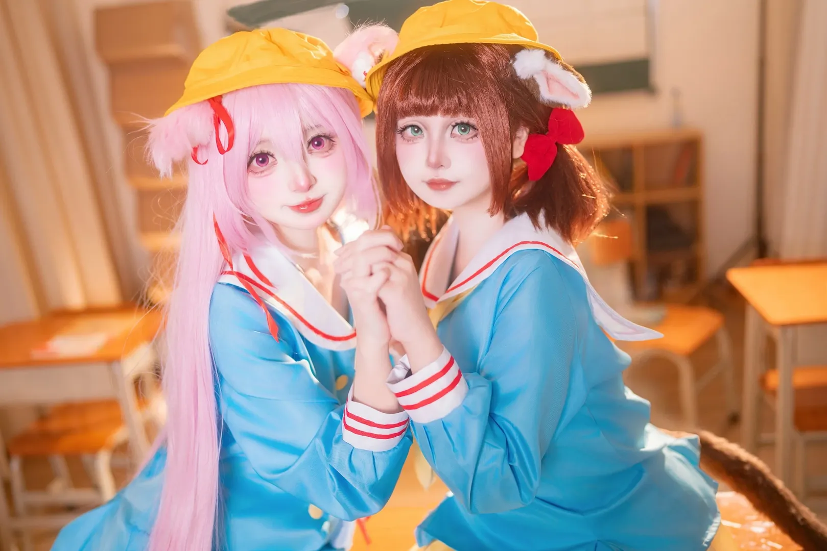 アズールレーン, 二人コスプレ, 学園風コスプレ, ムツキコスプレ, 重桜幼稚園 - 2枚目