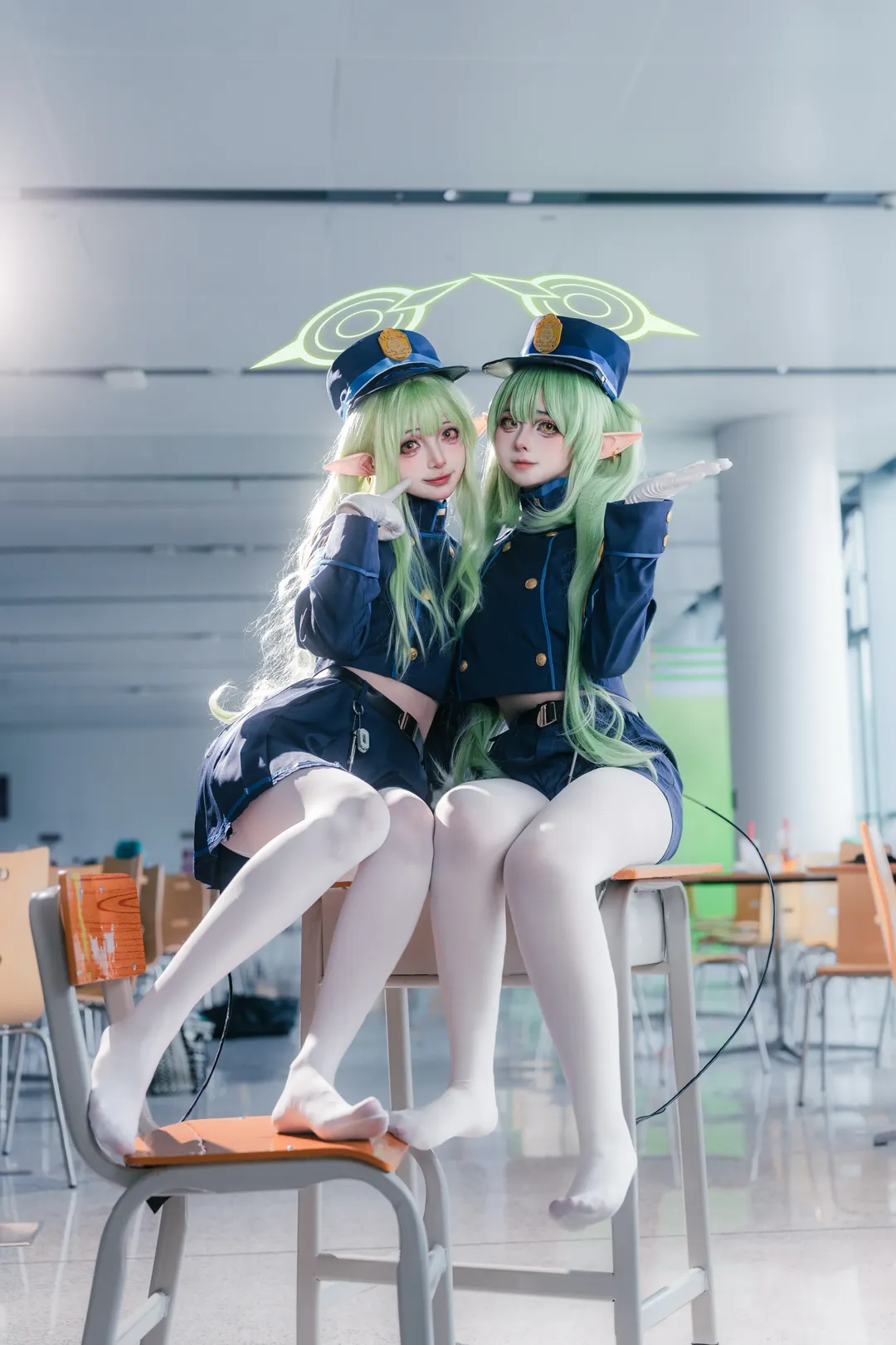 蔚蓝档案, cosplay摄影, 橘光橘望cos, 双子角色, 二次元校园 - 第2张