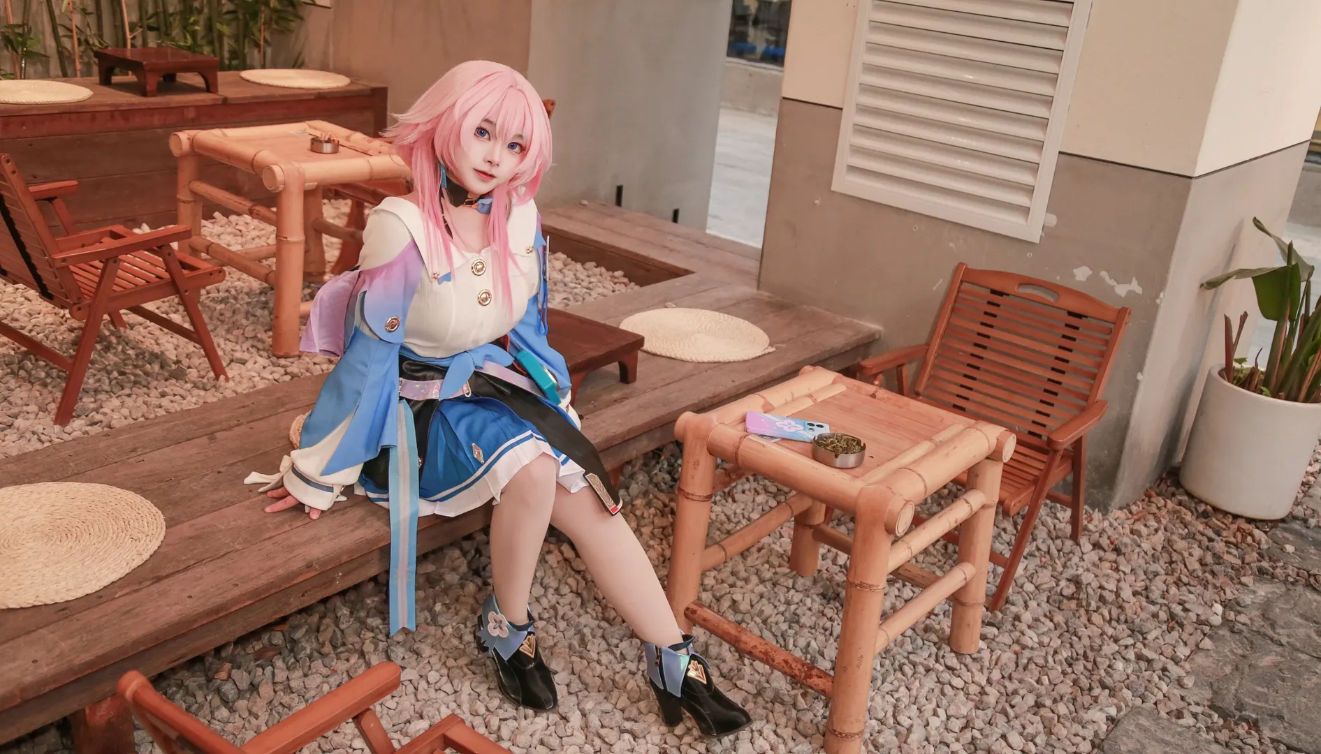 二次元撮影, 崩壊：スターレイル, 三月なのか コスプレ, 桜の屋外ロケーション, コスプレ日常 - 10枚目
