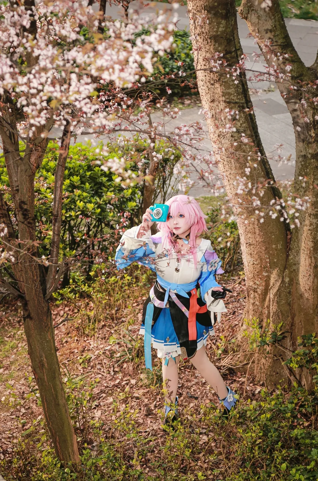 二次元撮影, 崩壊：スターレイル, 三月なのか コスプレ, 桜の屋外ロケーション, コスプレ日常 - 3枚目