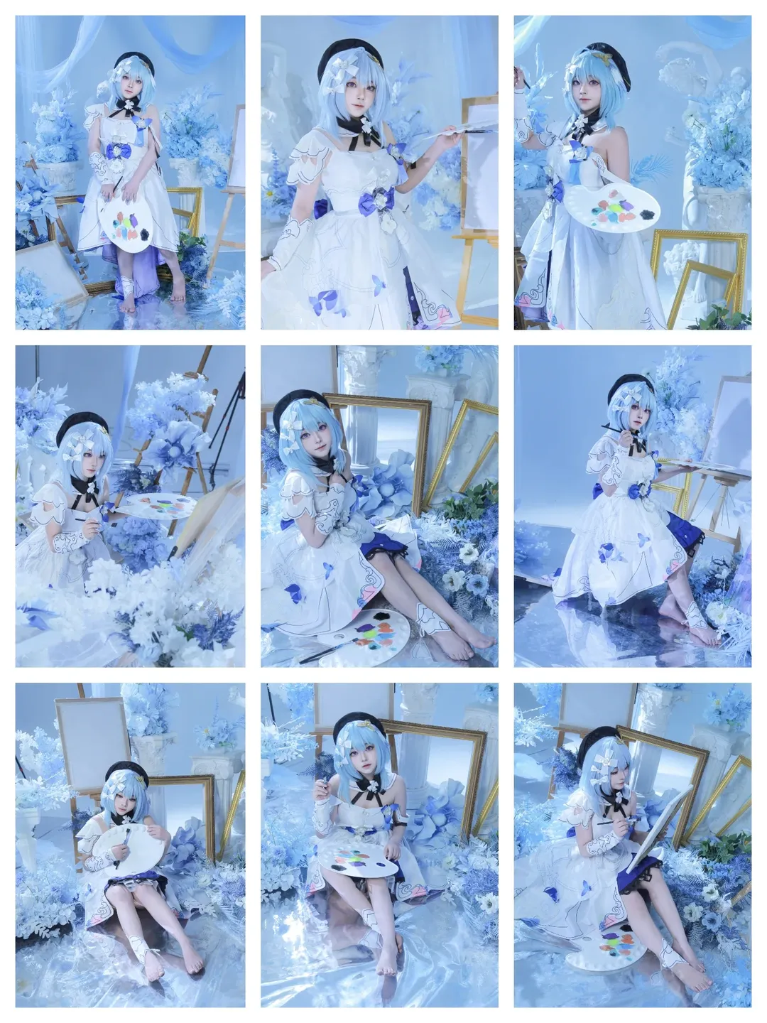崩壊3rd, グレーシュ コスプレ, 繁星絵世之巻, 芸術風コスプレ, 青系写真 - 1枚目