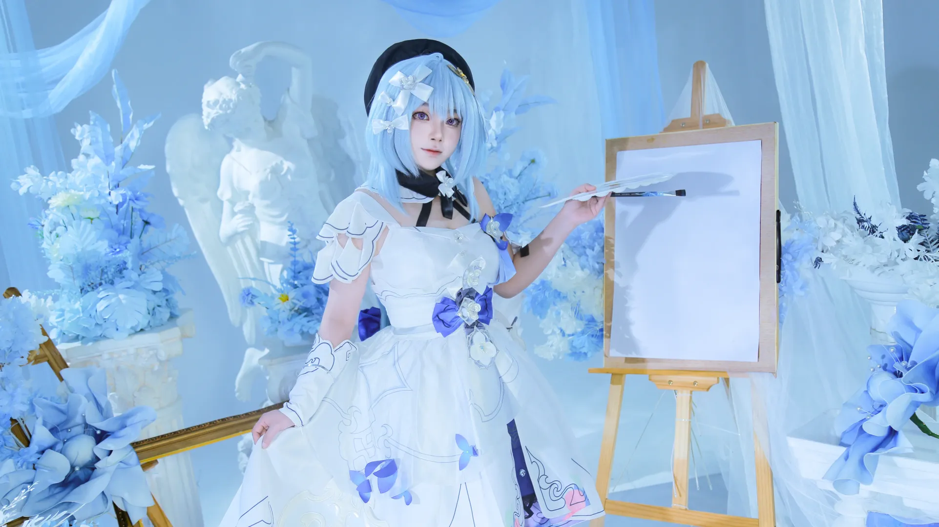 崩壊3rd, グレーシュ コスプレ, 繁星絵世之巻, 芸術風コスプレ, 青系写真 - 3枚目