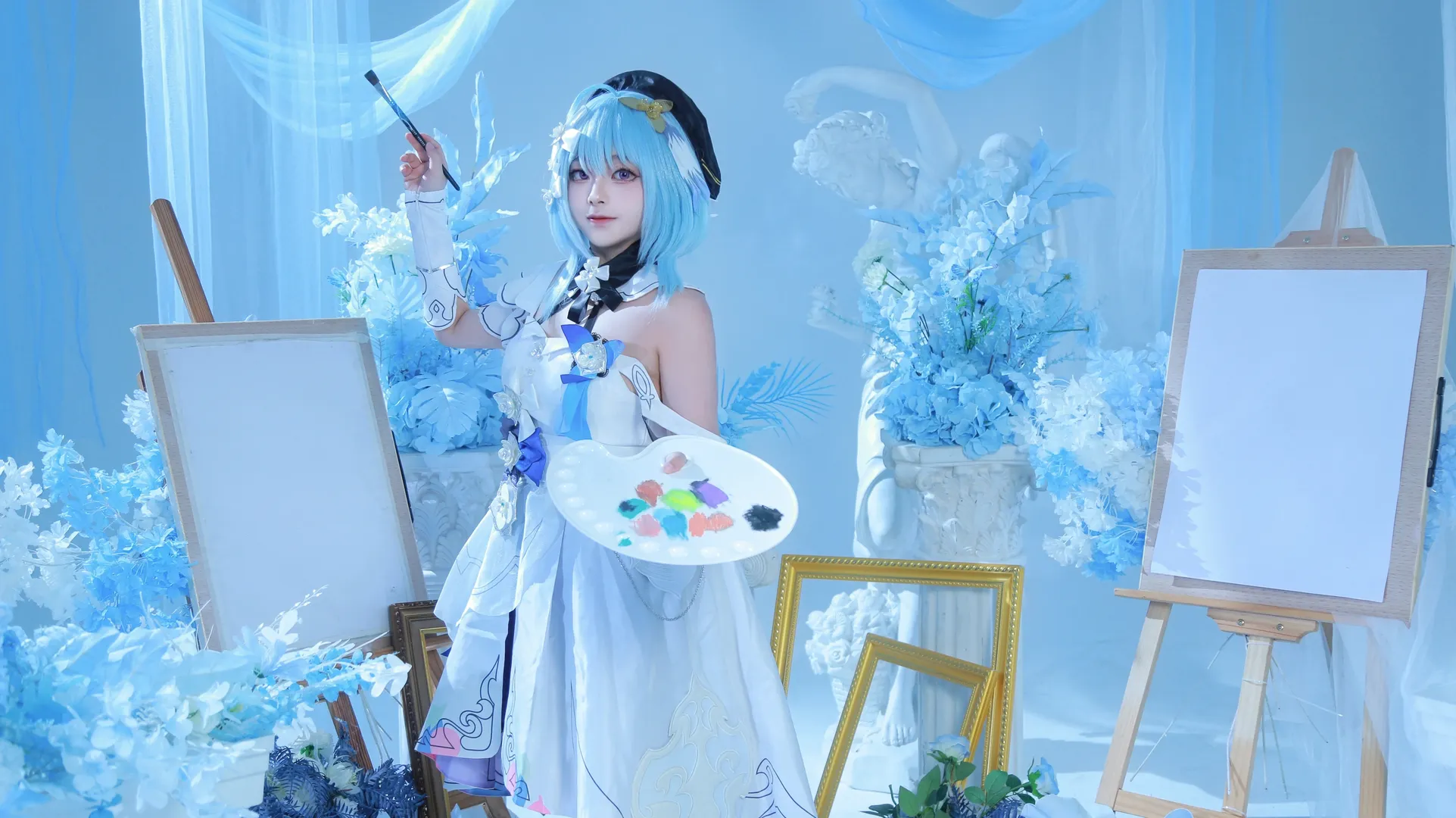 崩壊3rd, グレーシュ コスプレ, 繁星絵世之巻, 芸術風コスプレ, 青系写真 - 4枚目