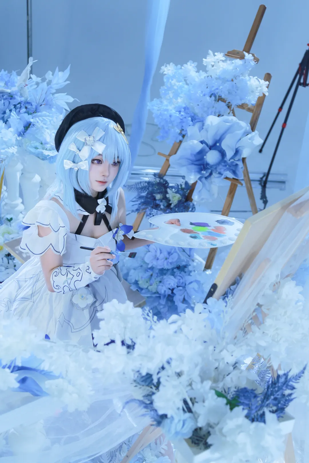 崩壊3rd, グレーシュ コスプレ, 繁星絵世之巻, 芸術風コスプレ, 青系写真 - 5枚目