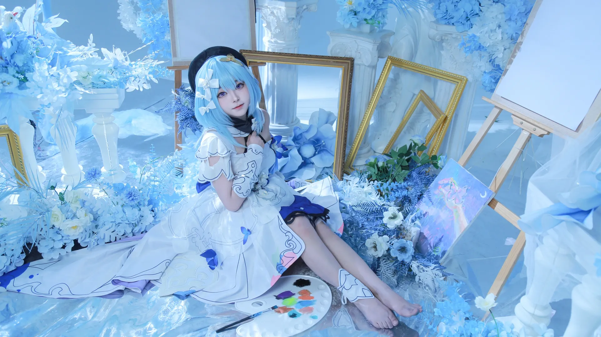 崩壊3rd, グレーシュ コスプレ, 繁星絵世之巻, 芸術風コスプレ, 青系写真 - 6枚目