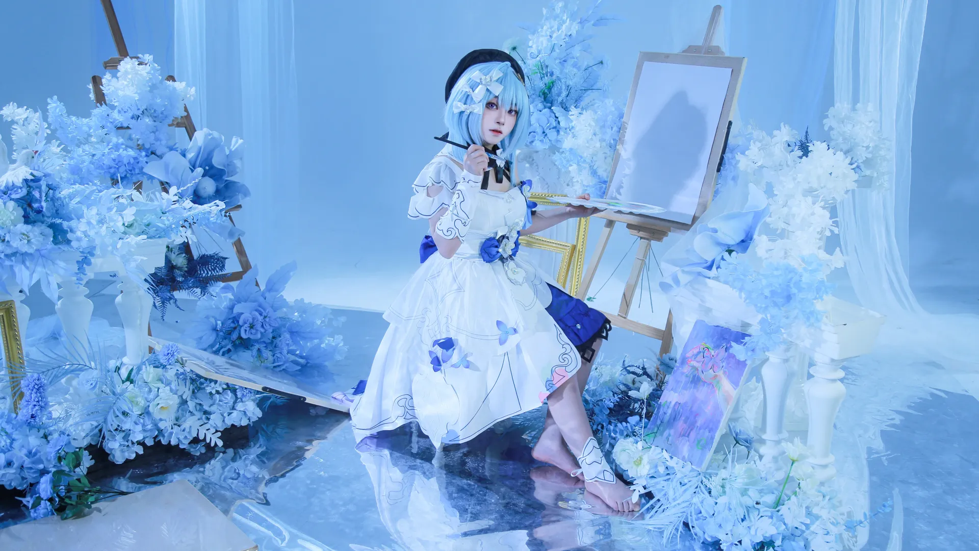 崩壊3rd, グレーシュ コスプレ, 繁星絵世之巻, 芸術風コスプレ, 青系写真 - 7枚目