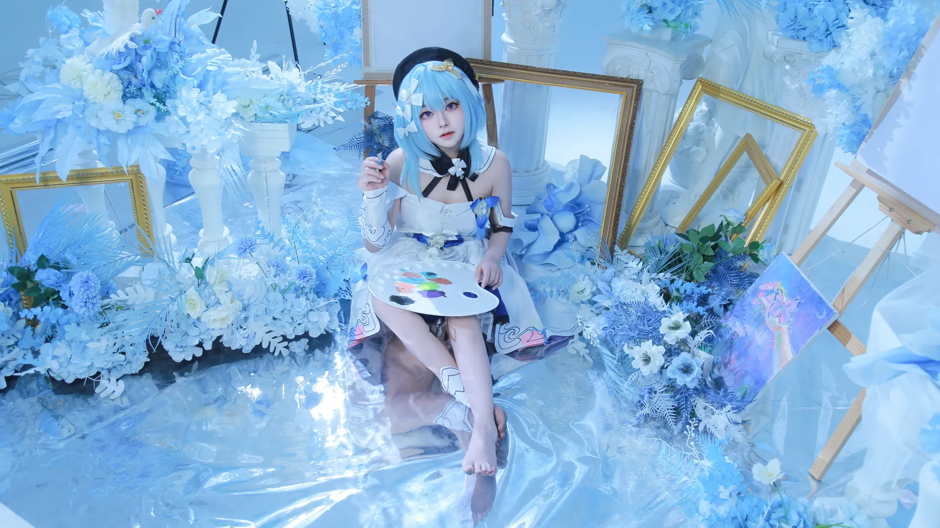 崩壊3rd, グレーシュ コスプレ, 繁星絵世之巻, 芸術風コスプレ, 青系写真 - 9枚目