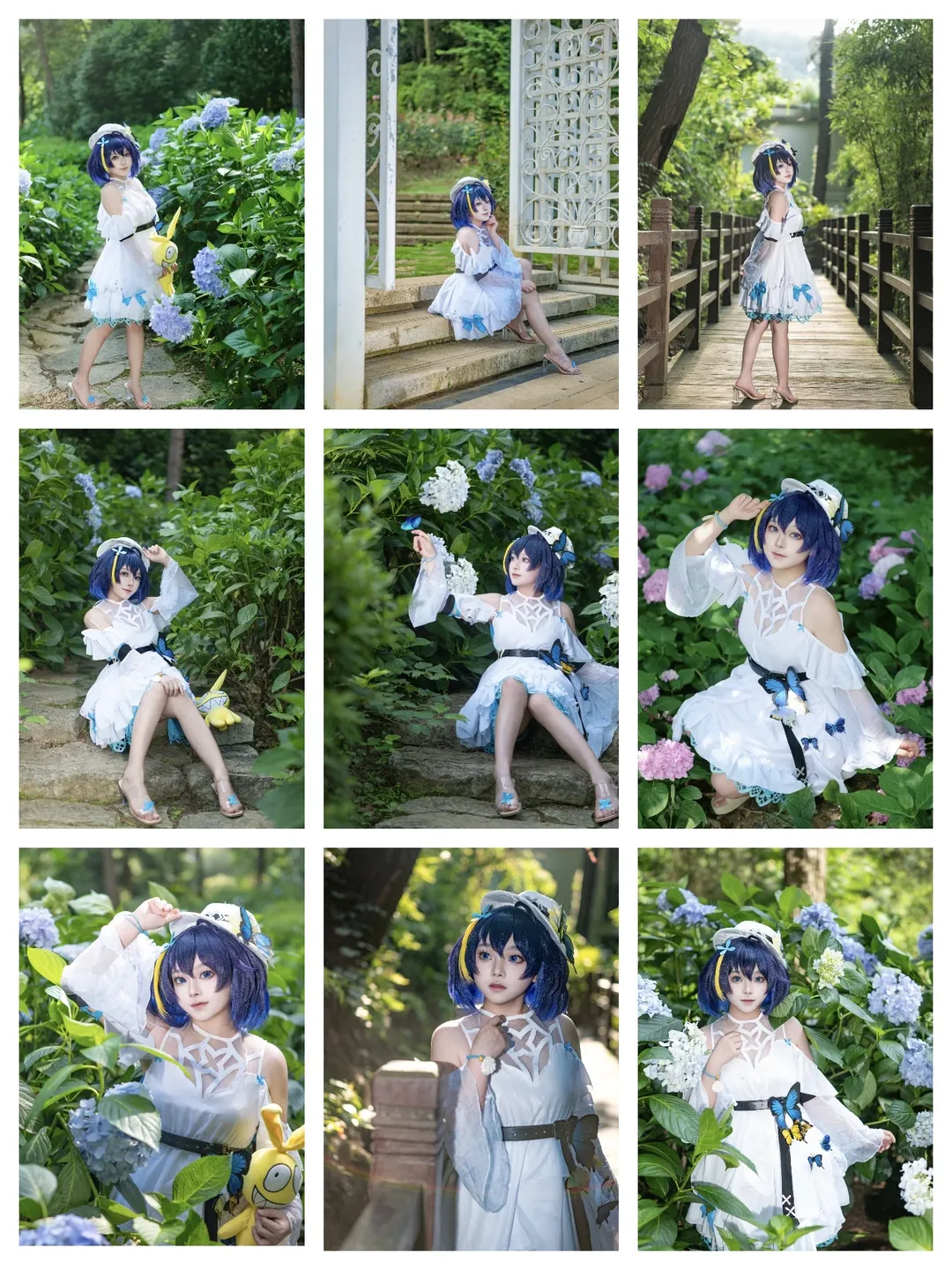 绣球花, 希儿cos, 崩坏三, 外景摄影, cosplay正片 - 第1张